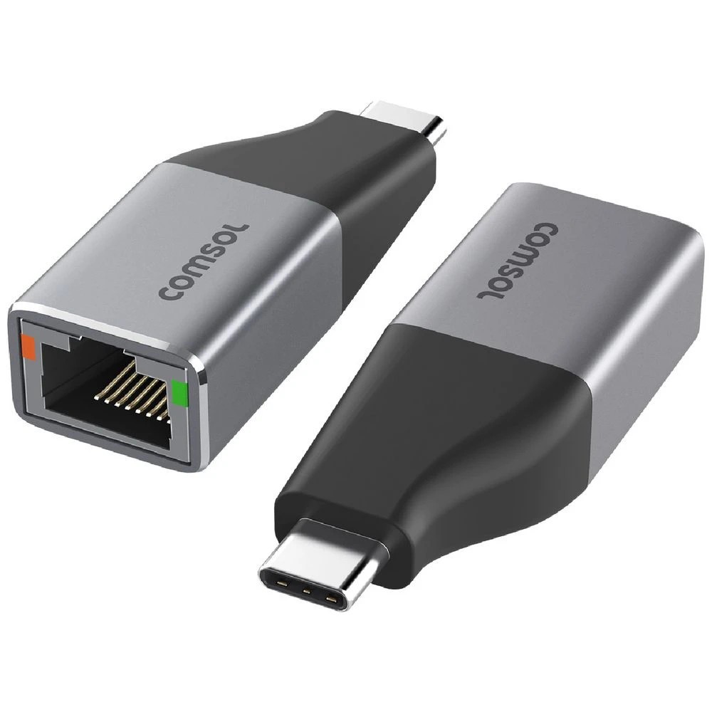 4 Comsol USB-C to Gigabit Ethernet Adapter Grey, 4 of 4