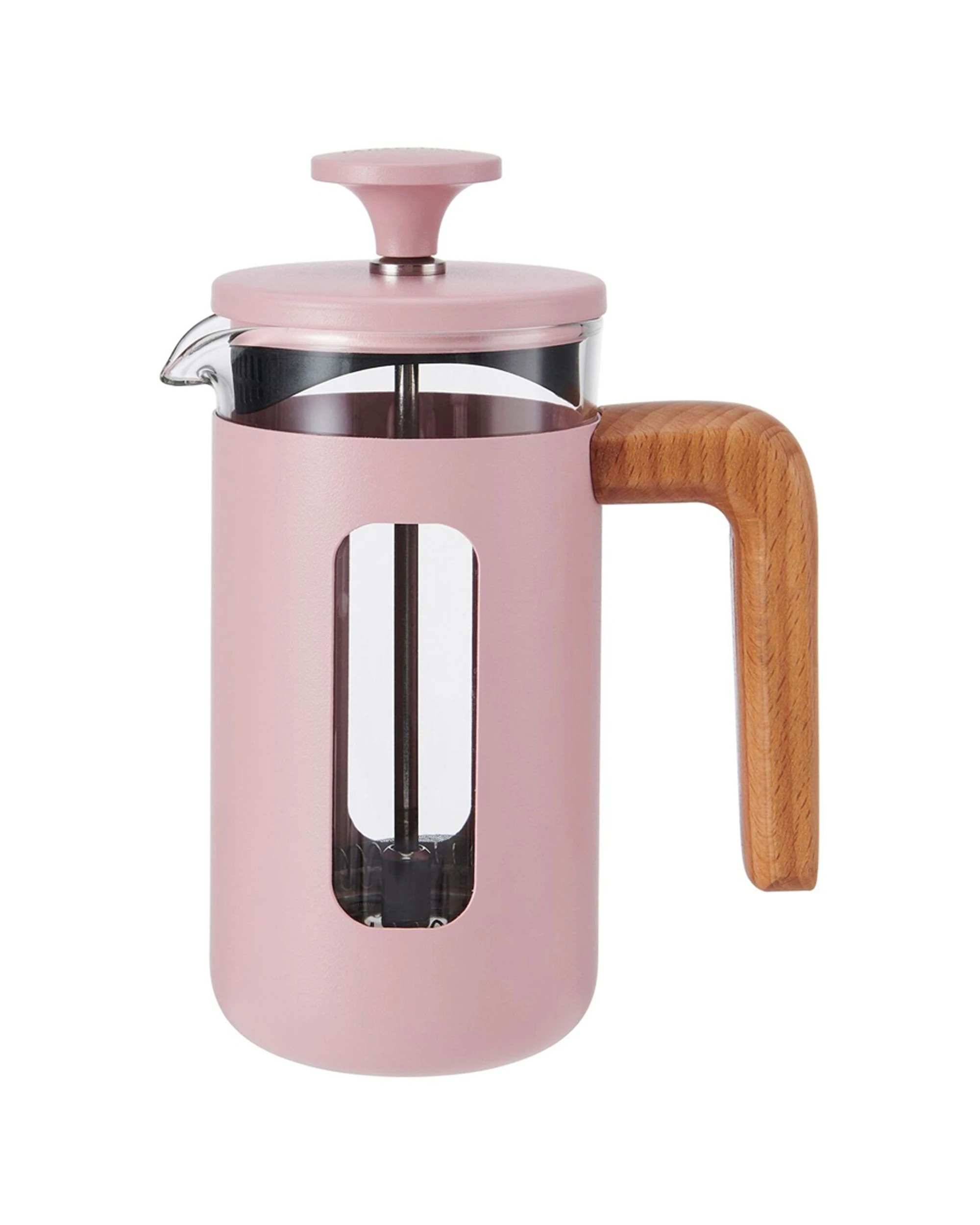 1 La Cafetiere Pisa 3-Cup 350ml Stainless Steel Glass French Press - Pink, 1 of 8