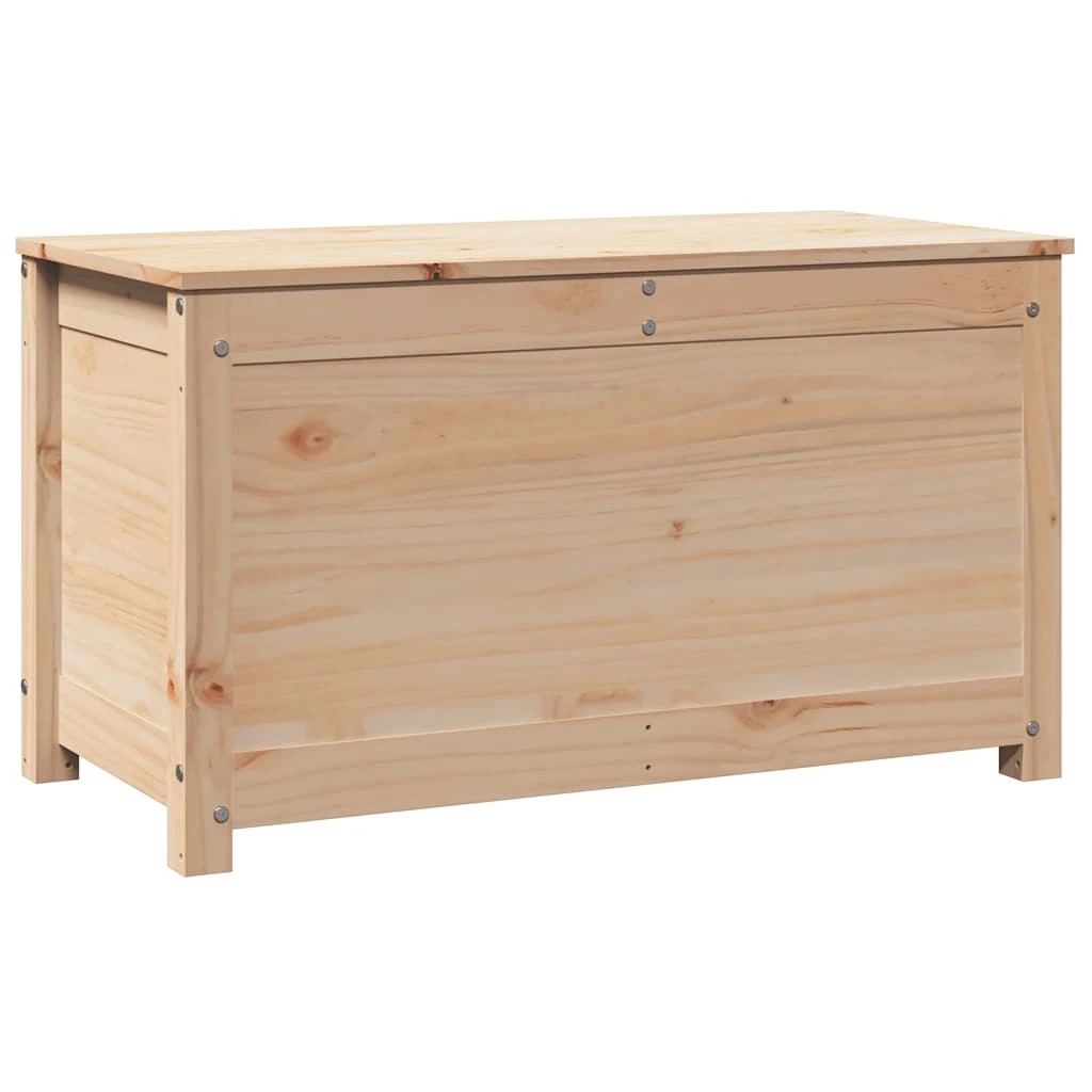 1 Vidaxl Storage Box Solid Wood Pine - Brown, 1 of 10