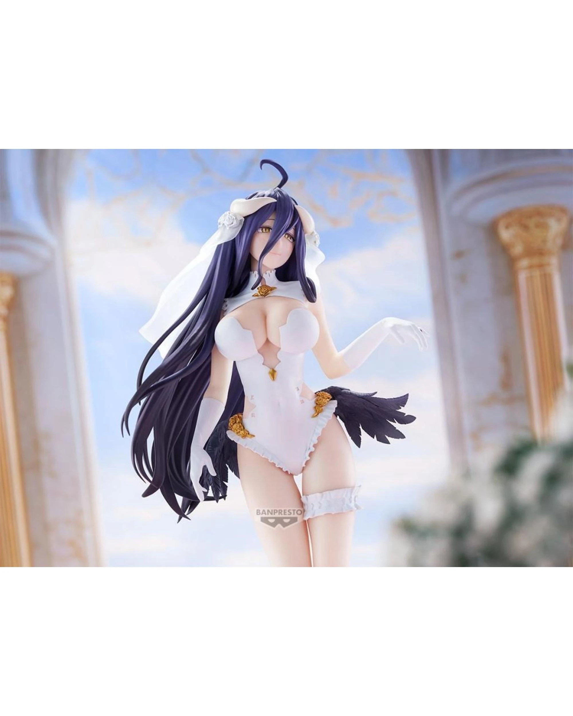 3 Banpresto Glitter and Glamours Overlord Albedo Wedding Version Figure, 3 of 5