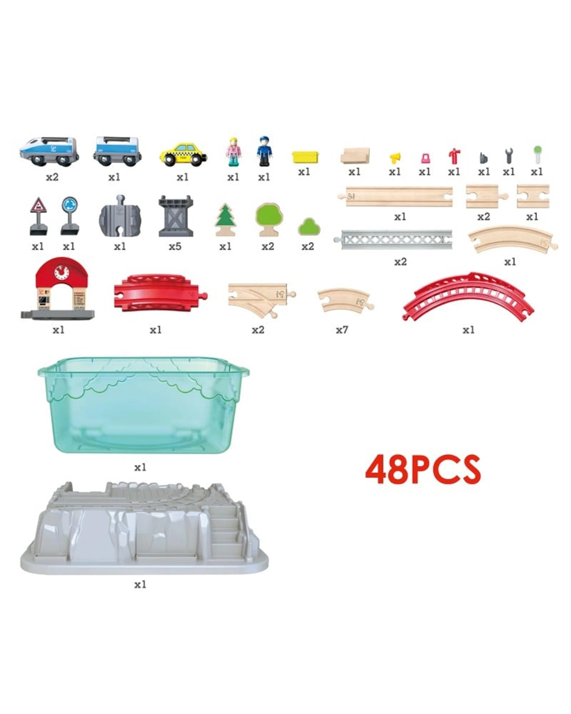 3 Hape City Train Bucket Set, 3 of 5