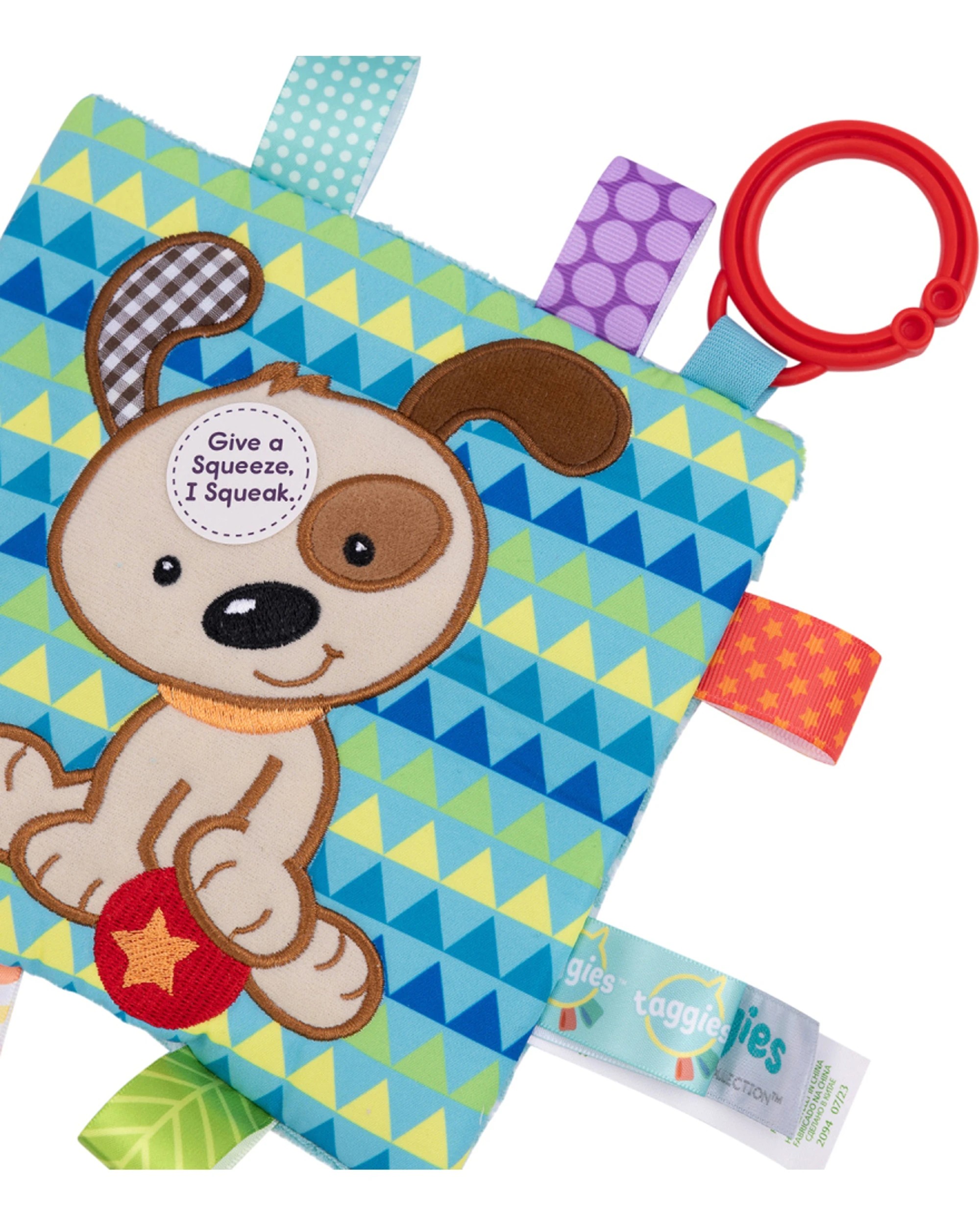 2 Mary Meyer Taggies Buddy Dog Crinkle Me Activity Toy 16.5cm - Multi, 2 of 5
