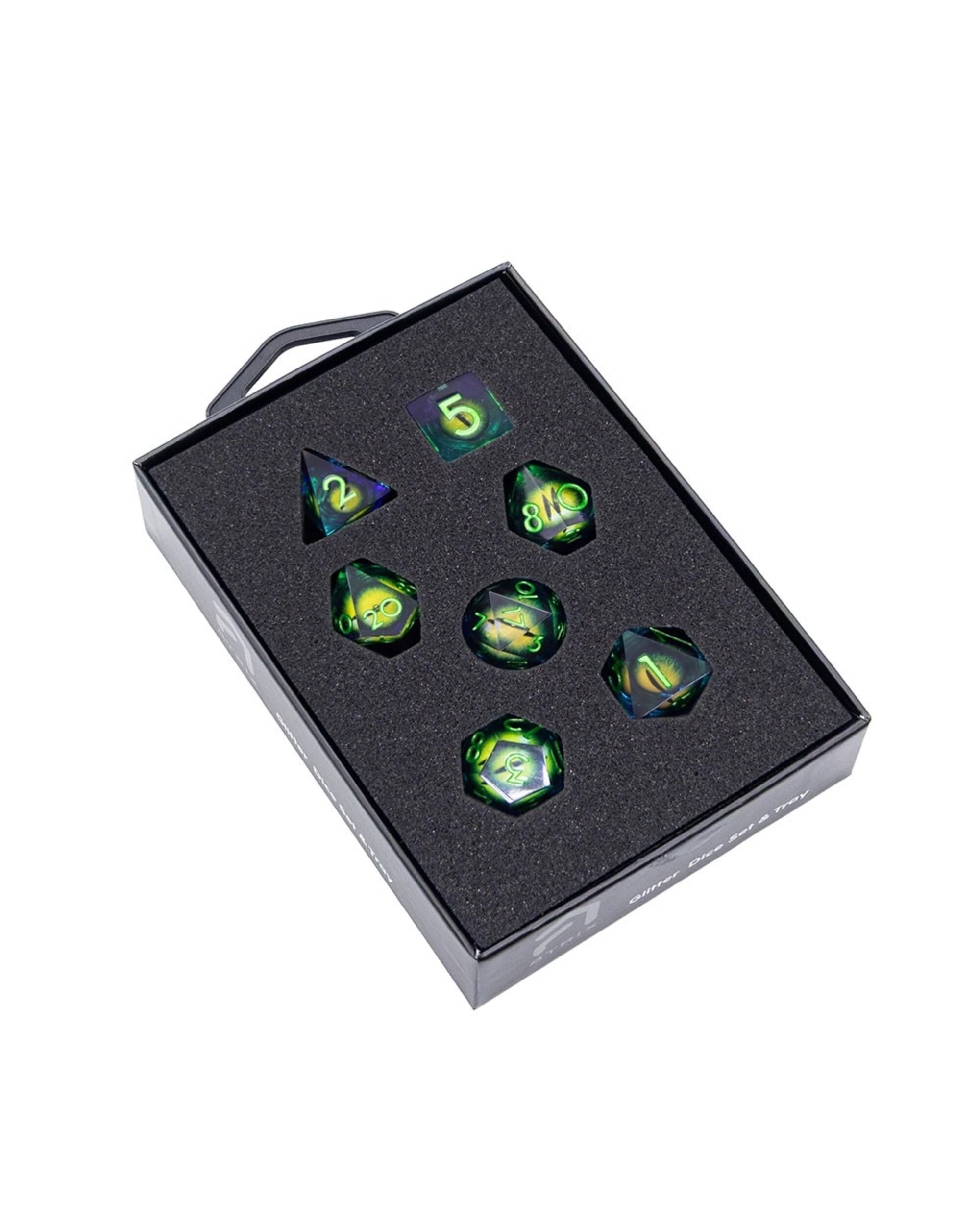 3 Tabletop - RPG 7-Set Dice - Green Eyeballs, 3 of 3