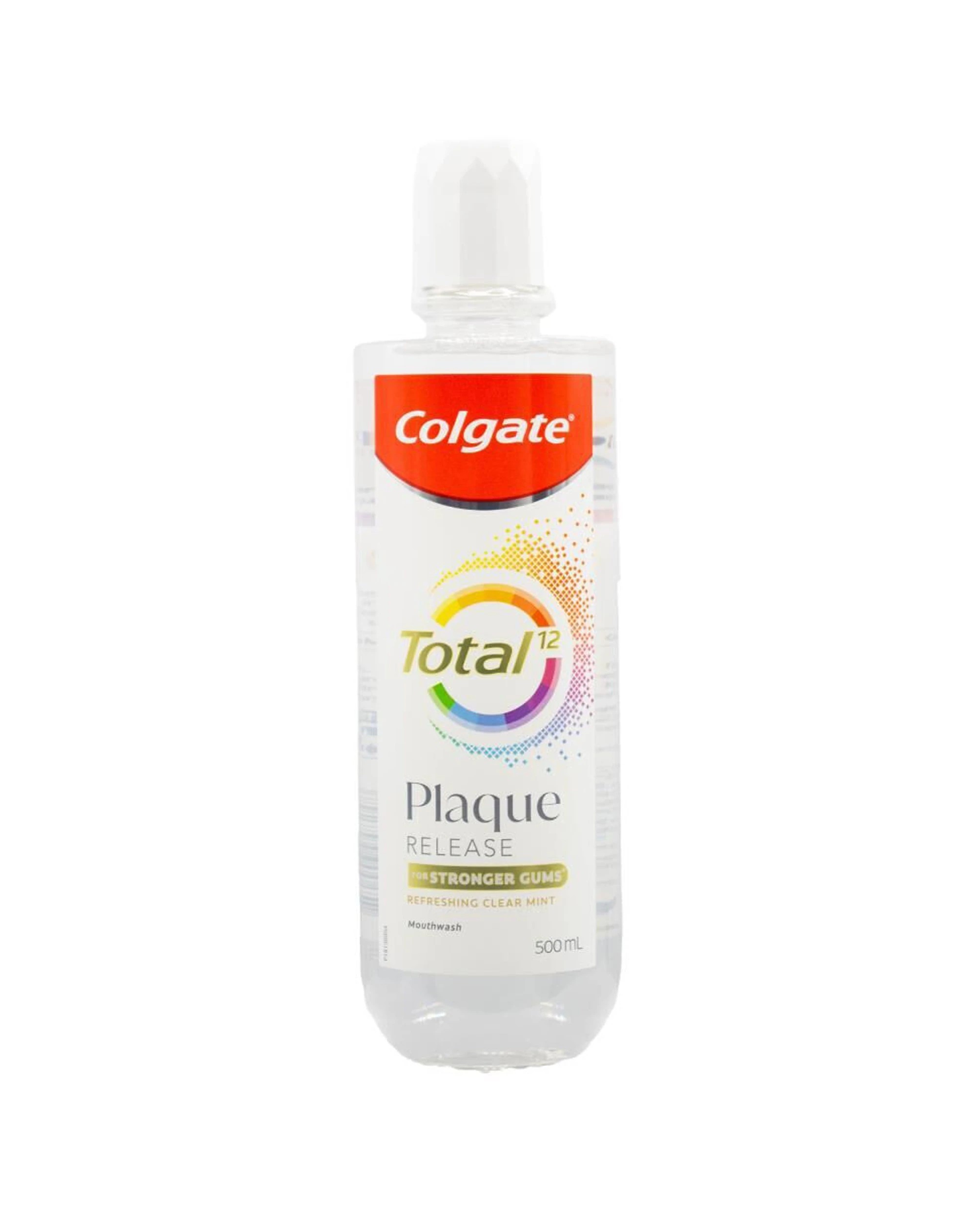 2 Colgate 4PK Total 12 Mouthwash Plaque Release Dental Care 500ml - Clear, 2 of 3
