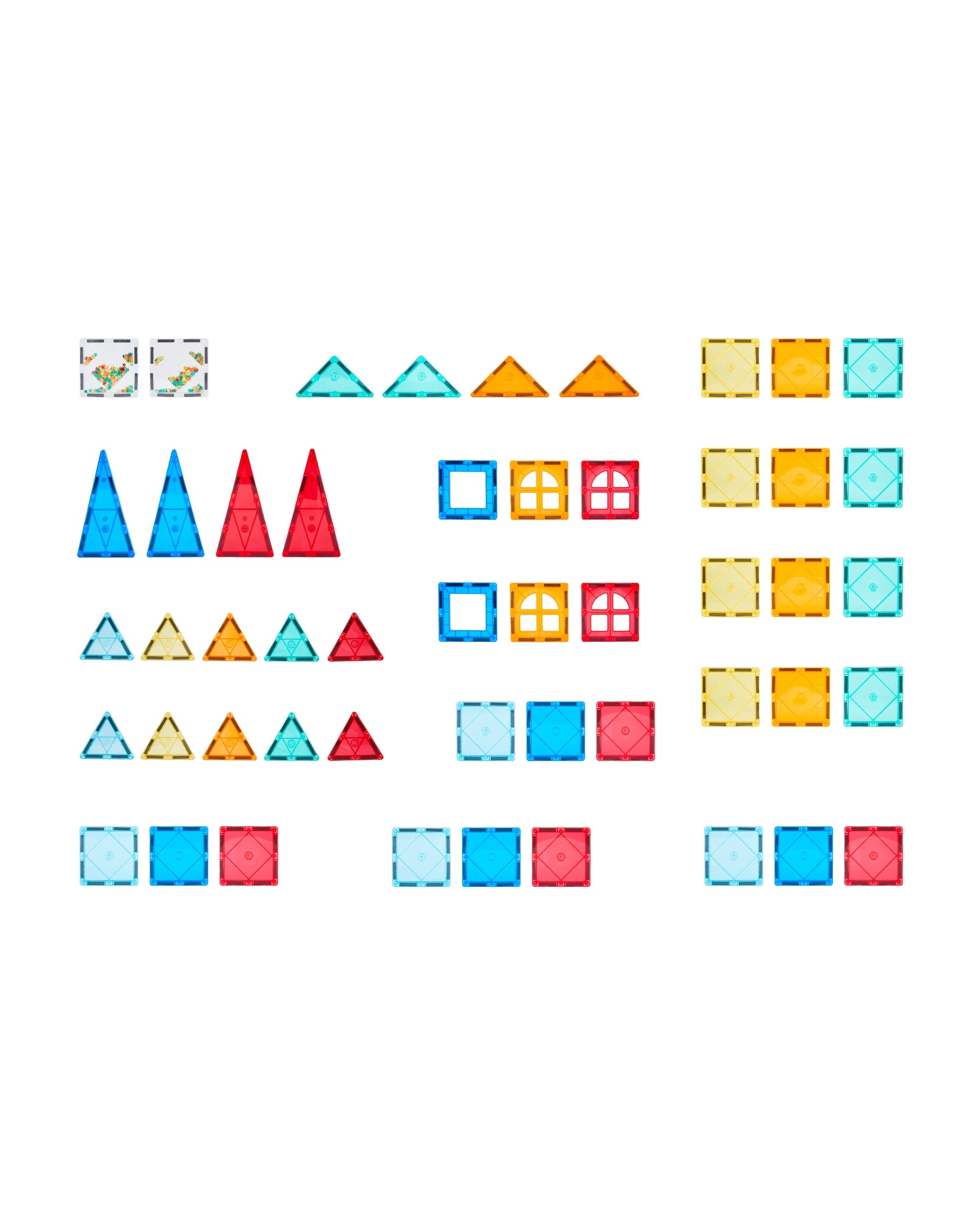 5 50 Piece Magnetic Tiles Set with Storage, 5 of 8