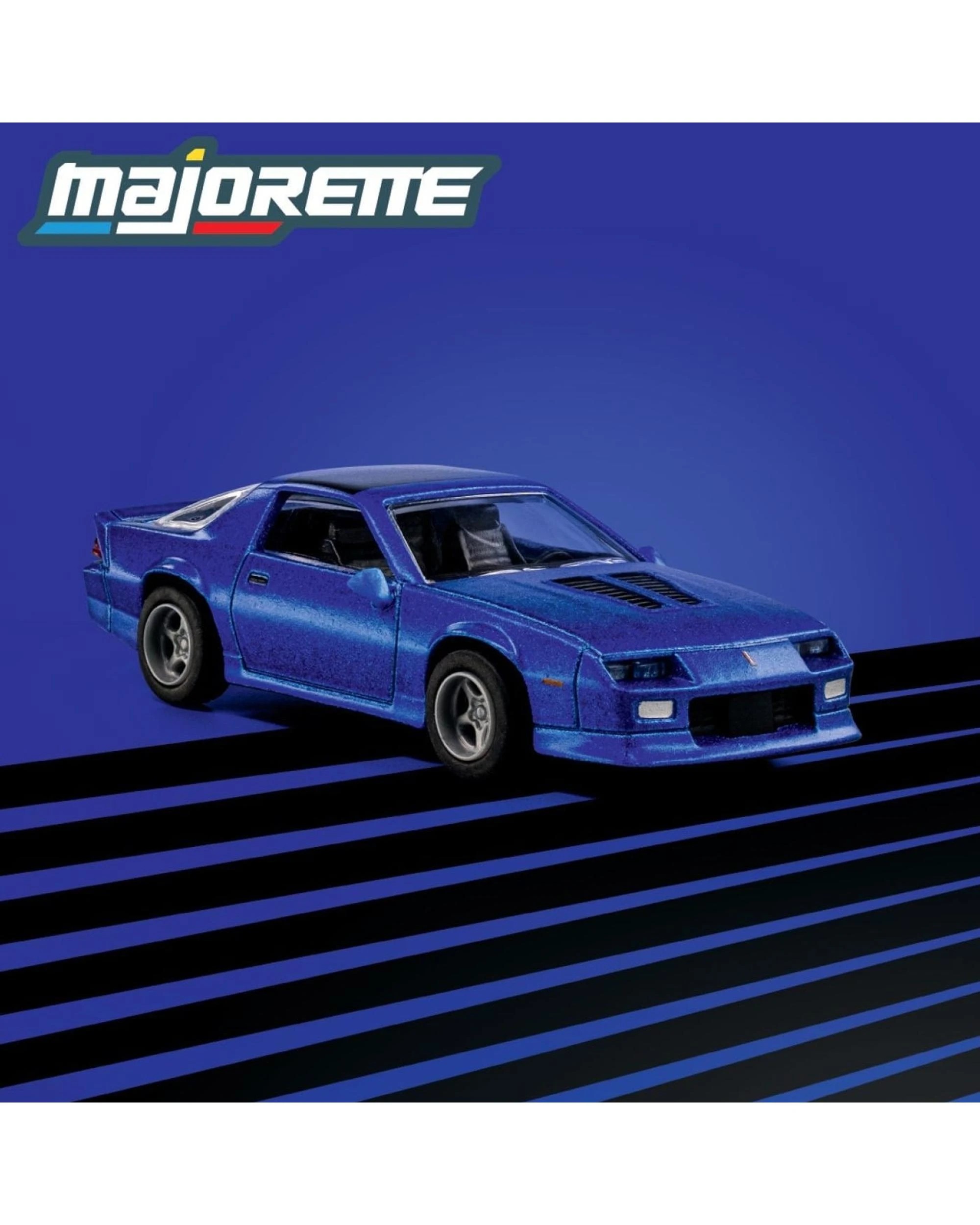 2 Majorette Collection Series 1985 Chevrolet Chevy Camaro Diecast Vehicle - Blue, 2 of 4