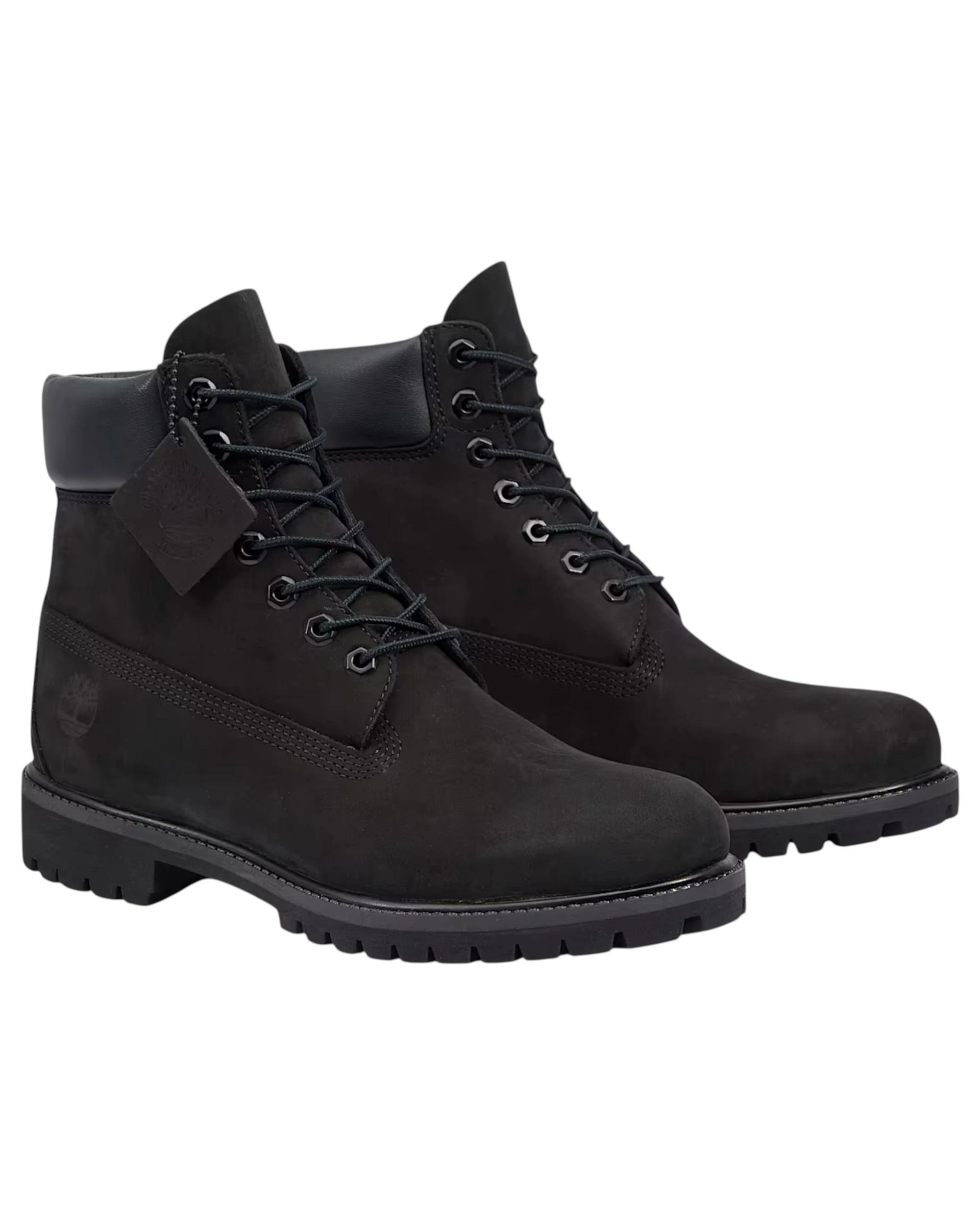 2 Timberland Mens 6-Inch Premium Waterproof Nubuck Wide Boot BLACK, 2 of 7