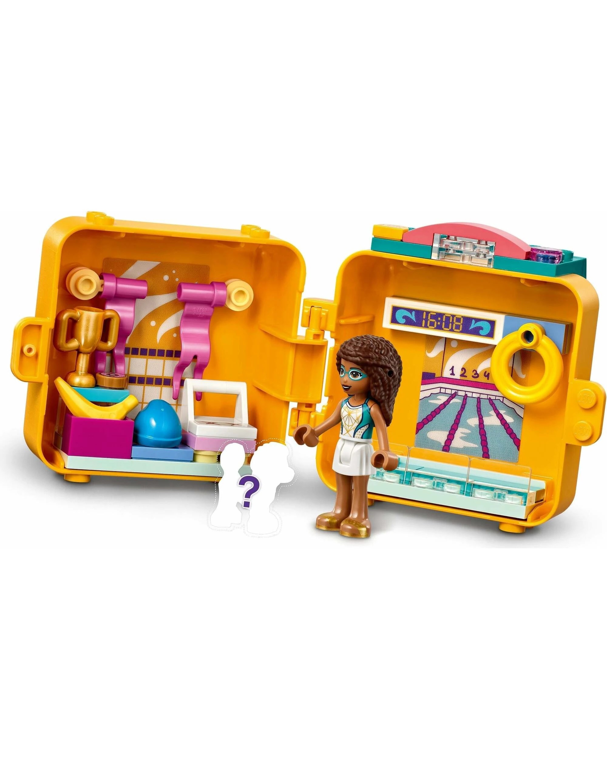 4 LEGO 41671 Andrea's Swimming Cube Playset - Portable Pool Fun, 4 of 5