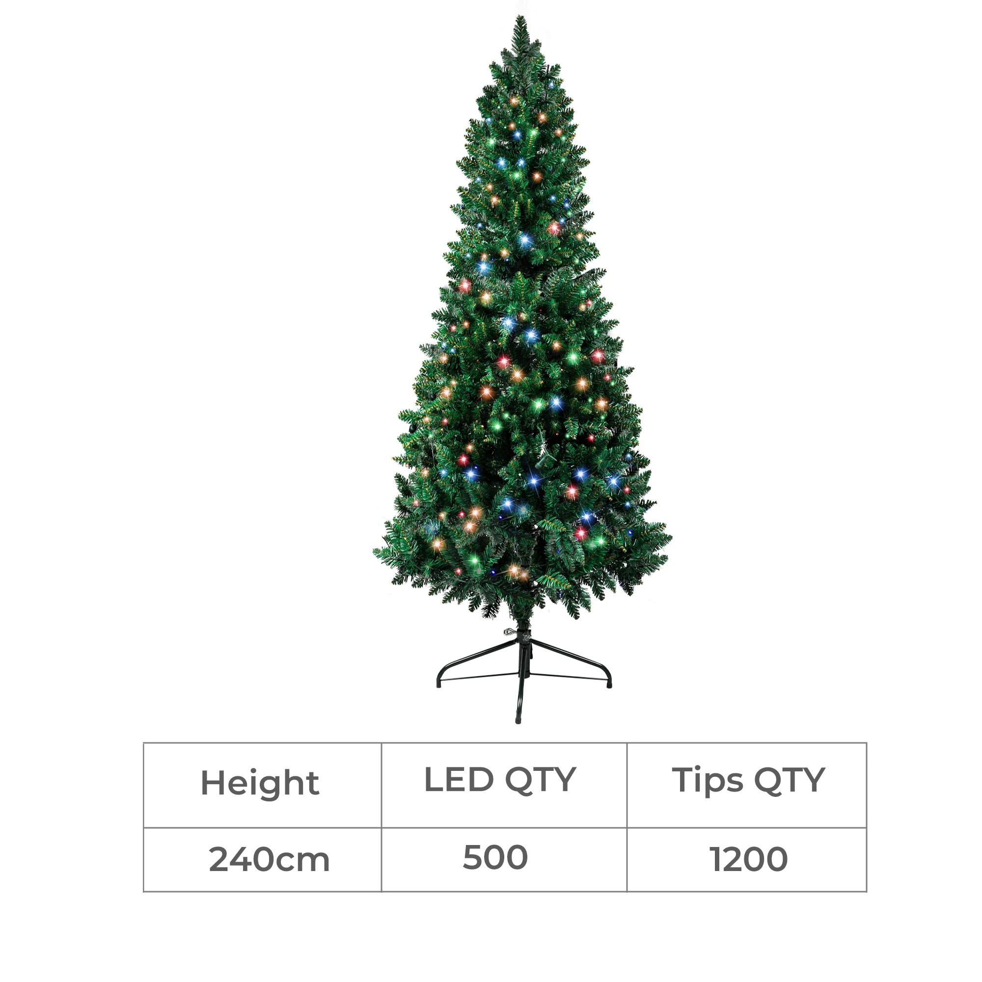 6 Santaco Slim Led Christmas Trees 2.4m, 6 of 7