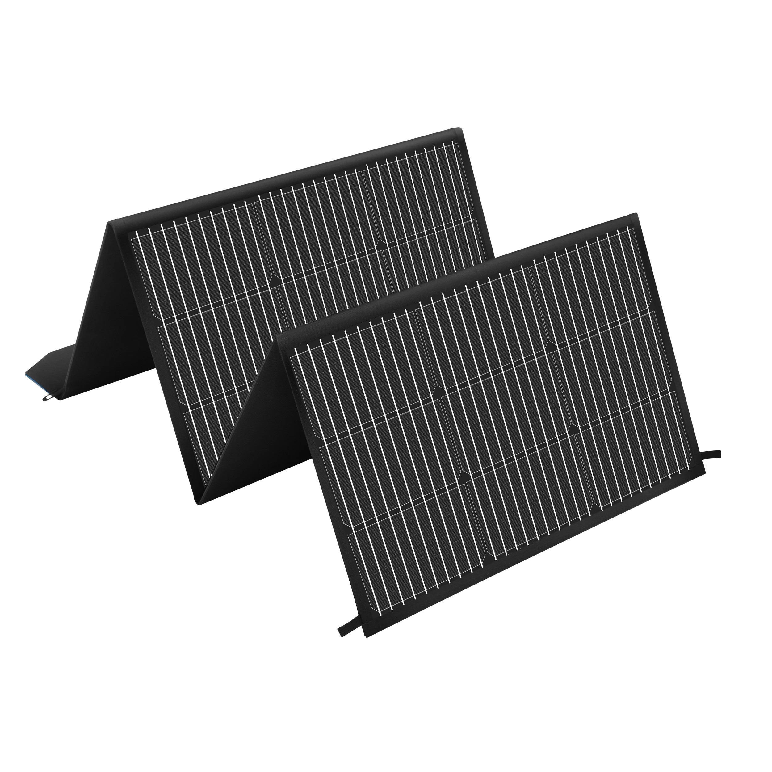 3 300W Folding Solar Panel Kit Mono Caravan Camping Power Battery 12V W/Controller, 3 of 10