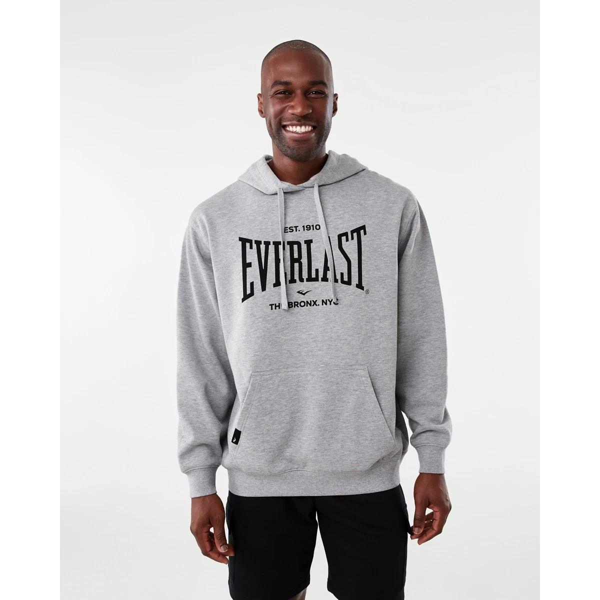 1 Everlast Mens Bronx Hoodie Ash, 1 of 8