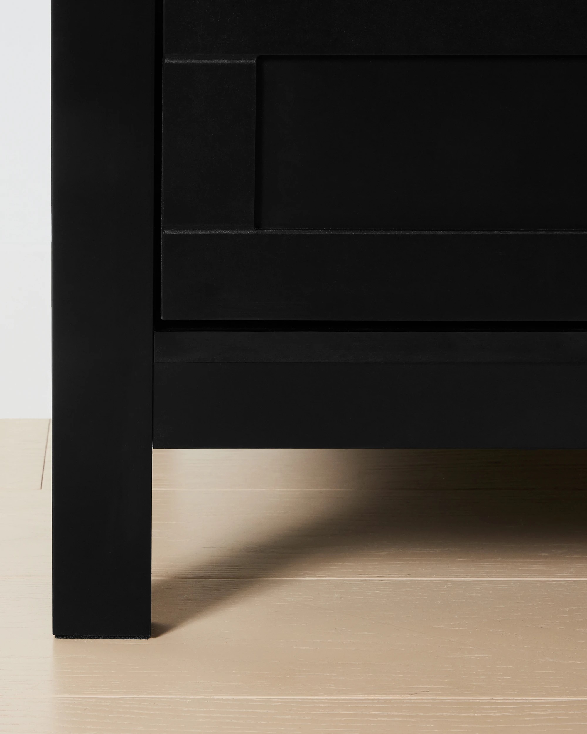 8 Camille 3 Drawer Bedside Table - Black, 8 of 9