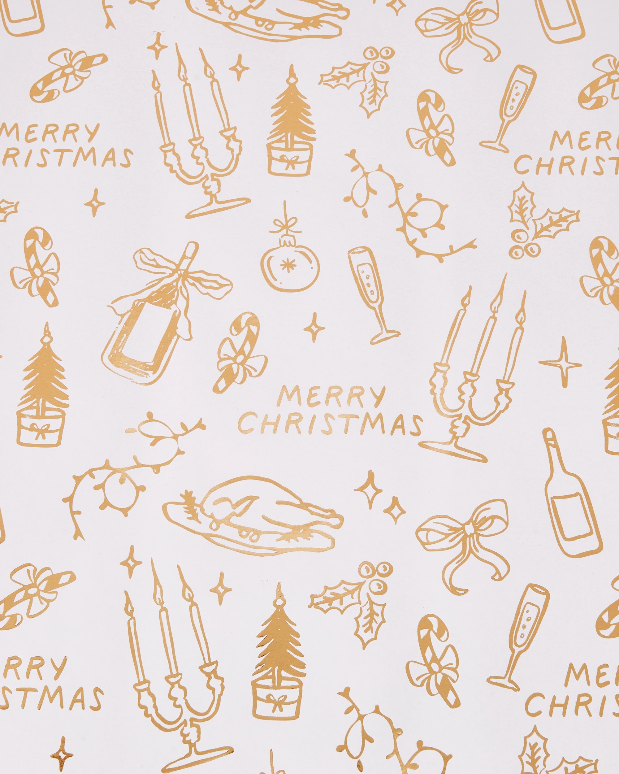 2 4m Merry Icons Gift Wrapping Paper, 2 of 4