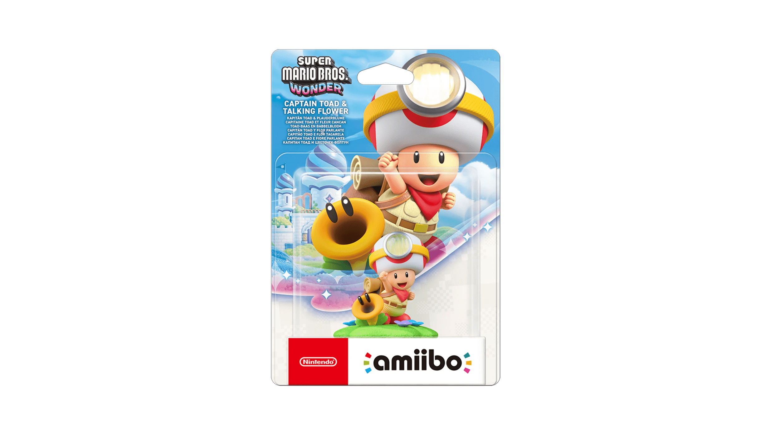 2 B. toys Super Mario Bros. Wonder Collection Captain Toad & Talking Flower Amiibo - Multi, 2 of 2