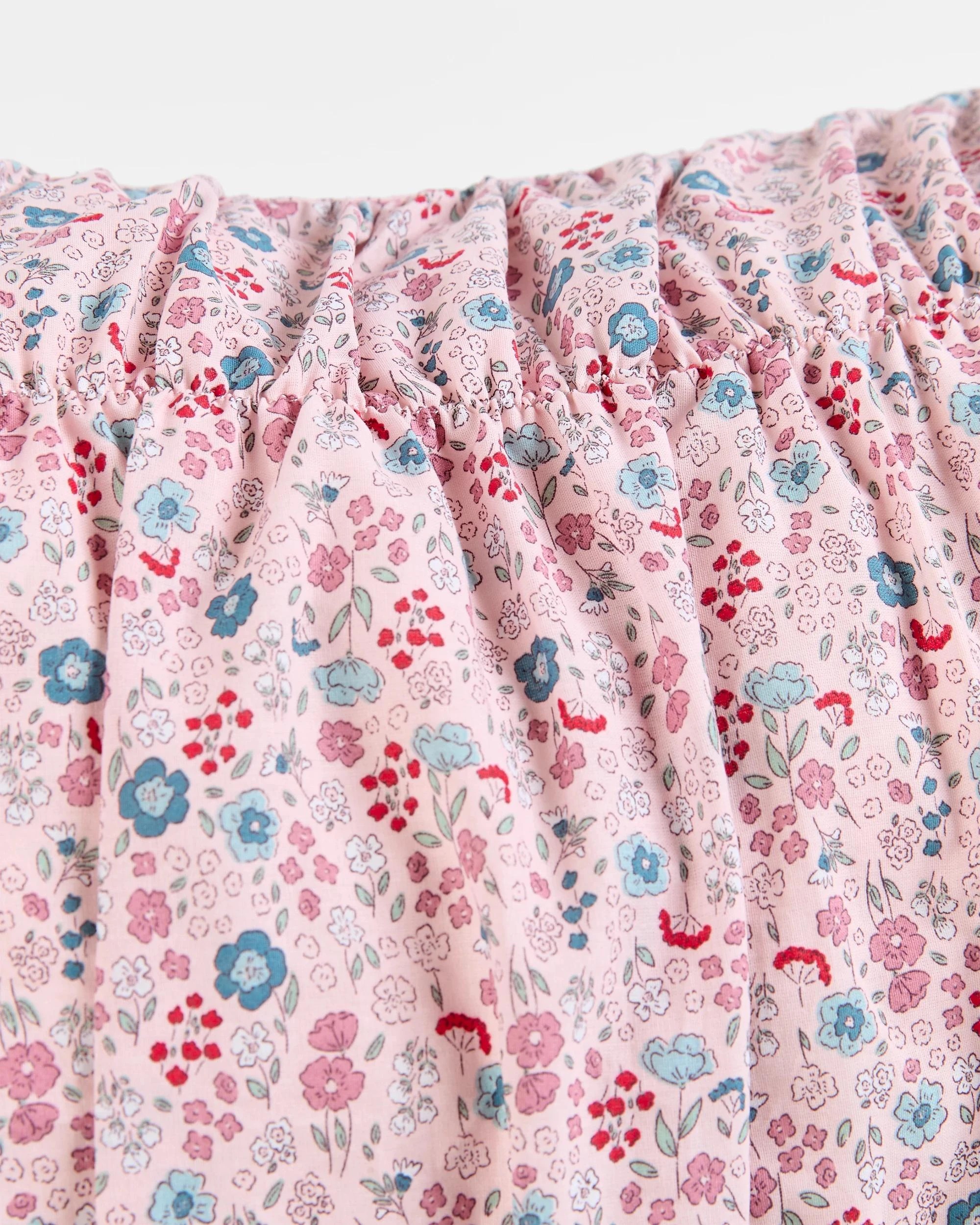 7 Target Evie Ditsy Floral Ruched Australian Cotton Kids Quilt Cover Set - Single Bed - Pink, 7 of 9