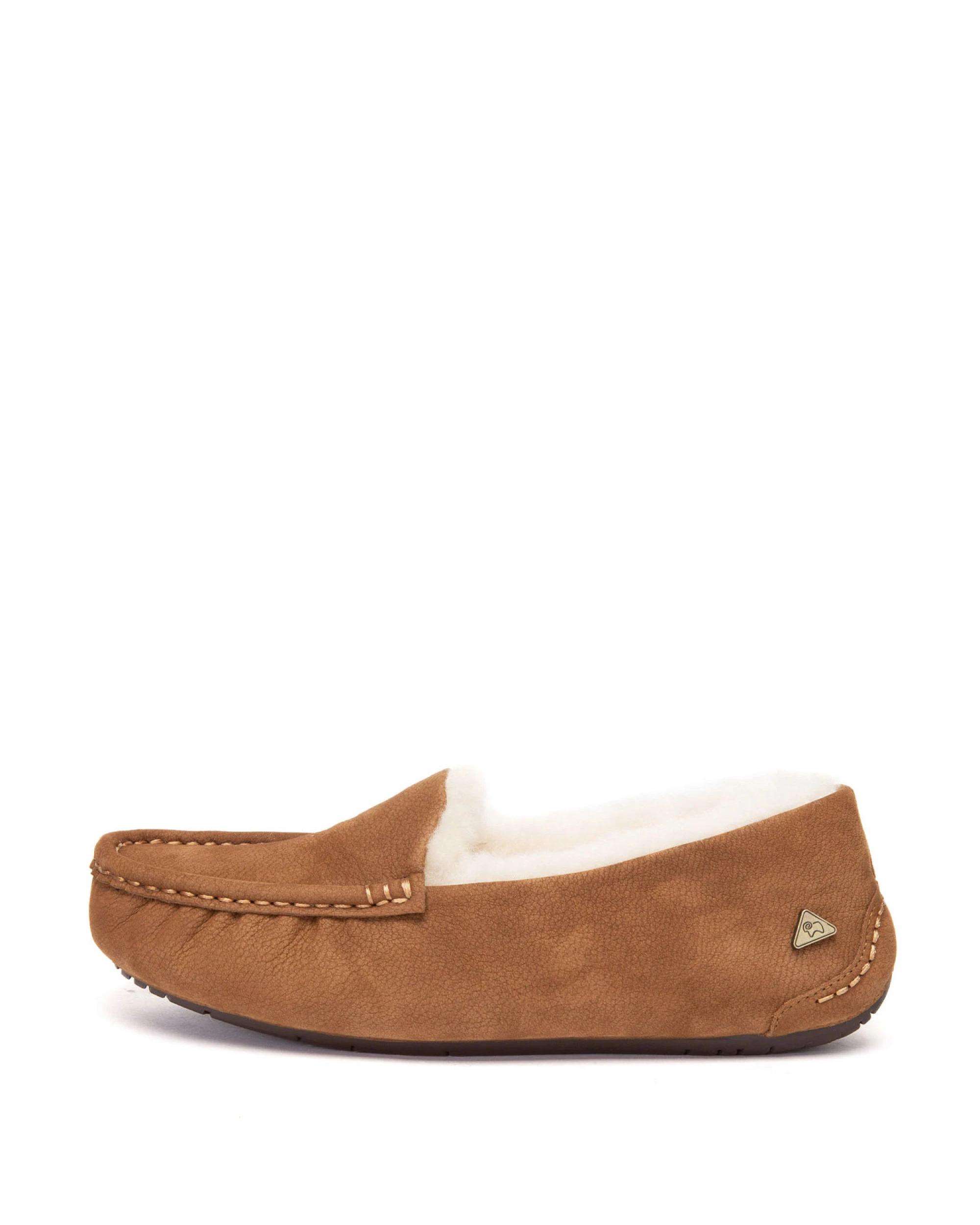 4 Everau Womens Pielet Moccasins CHESTNUT, 4 of 5