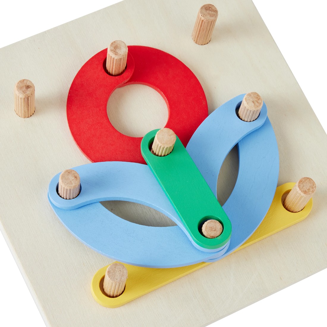4 Wooden Play Letter and Number Peg Puzzle, 4 of 6