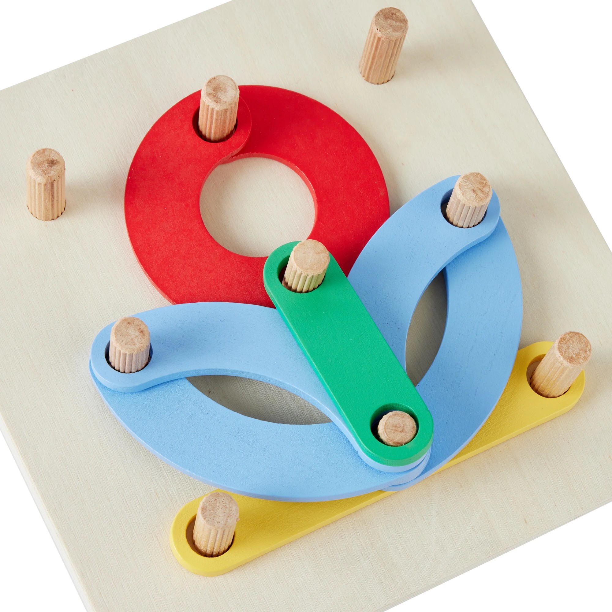 4 Wooden Play Letter and Number Peg Puzzle, 4 of 6