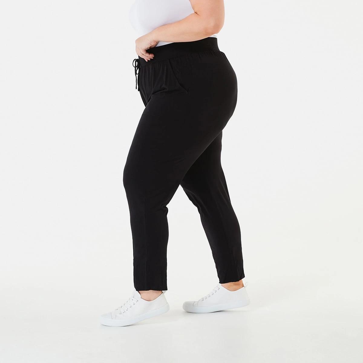 2 Curve Full Length Knit Pants BLACK, 2 of 4