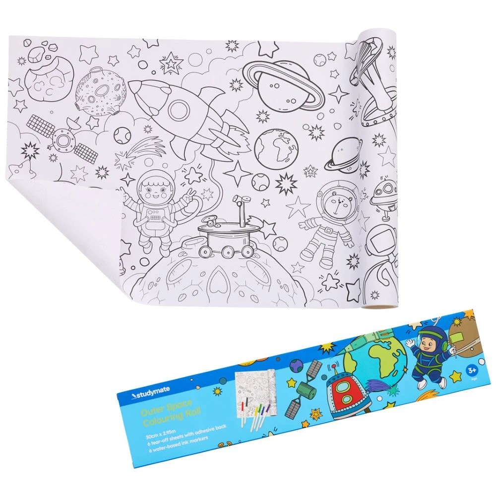1 Colouring Paper Roll Set 30cm x 2.95m Space, 1 of 5