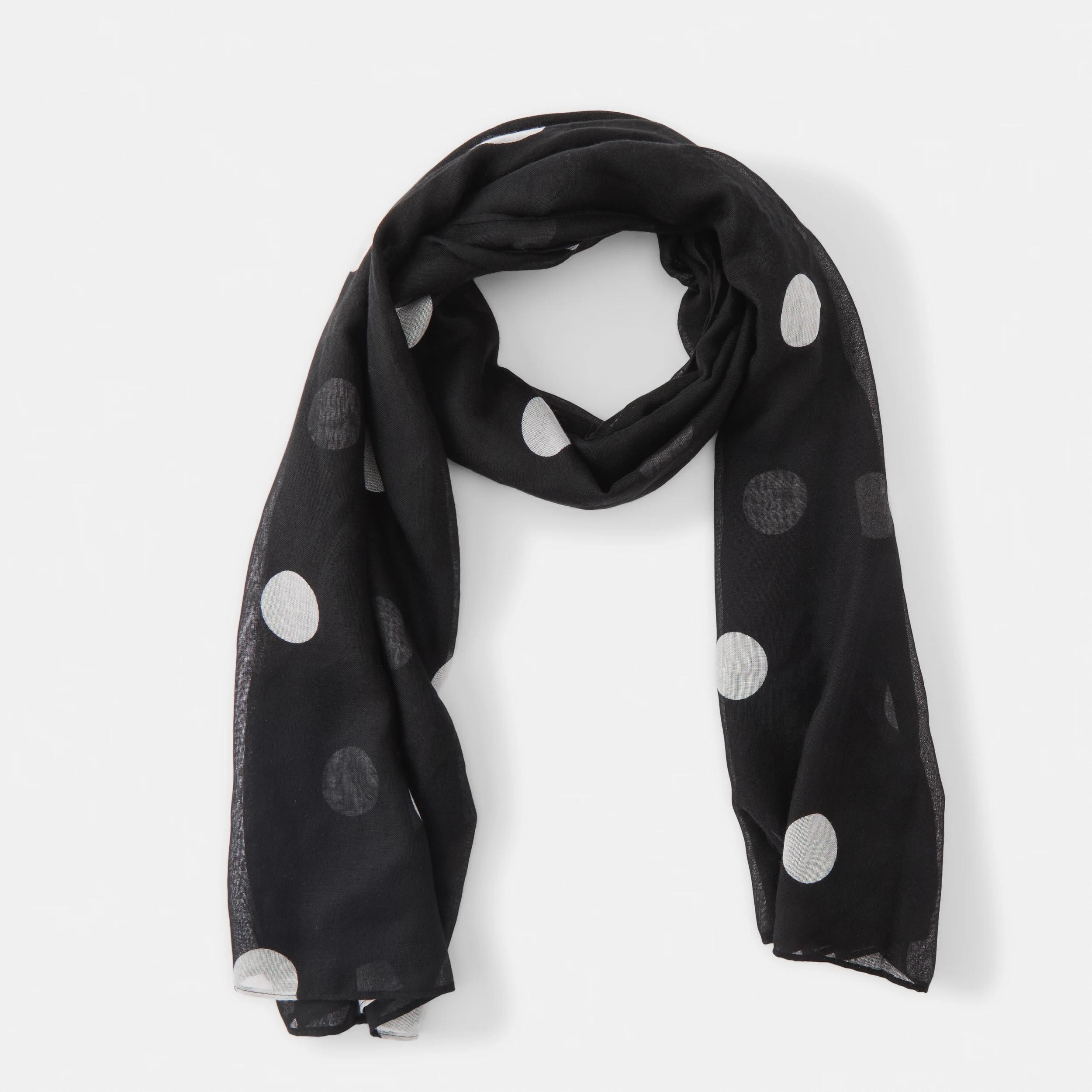 1 Lightweight Scarf Polka Dot, 1 of 3