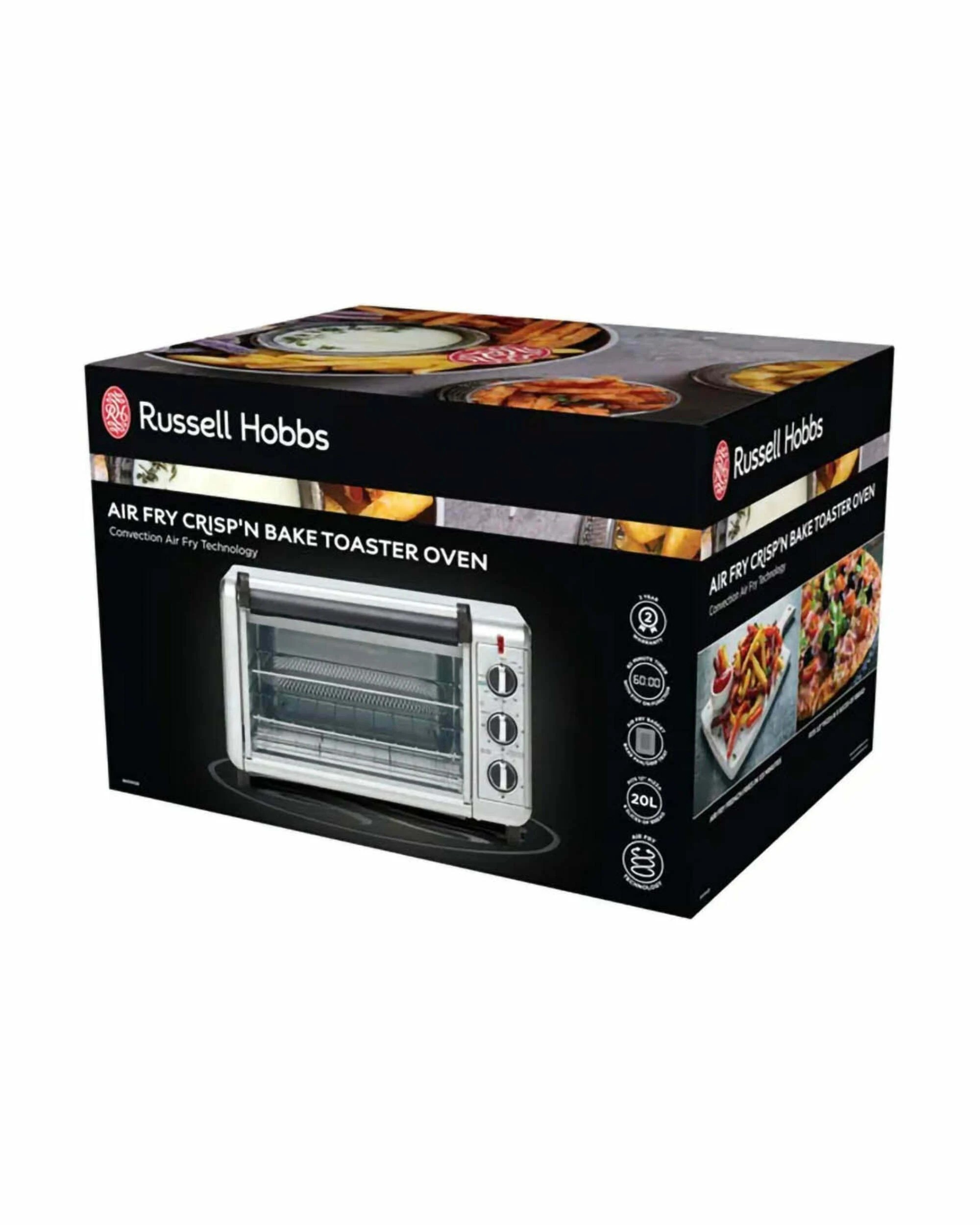 2 Russell Hobbs Air Fry Crisp N Bake Toaster Oven - SILVER, 2 of 4