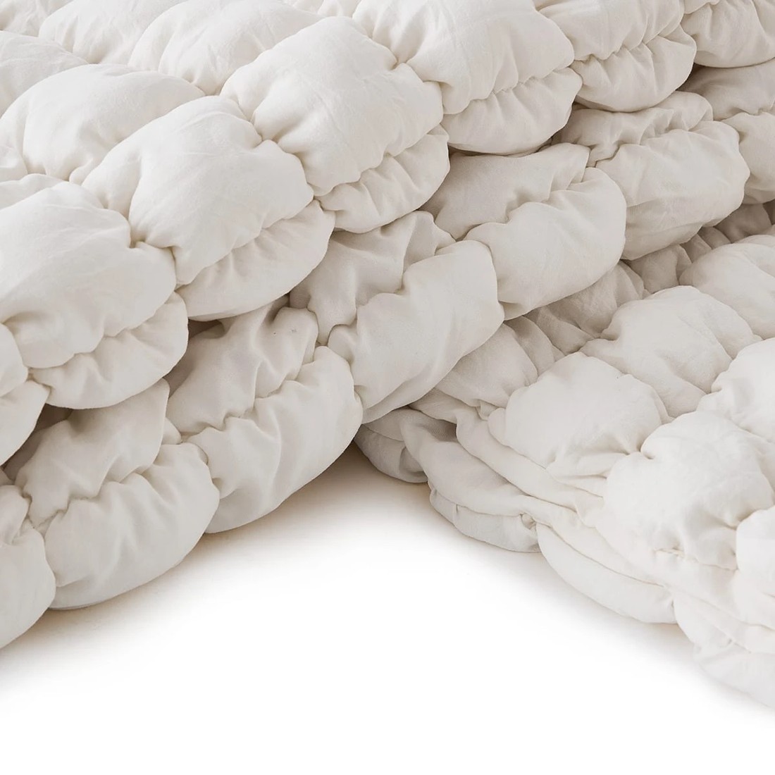 6 Marshmallow Quilt Cover Set - King Bed, White, 6 of 6