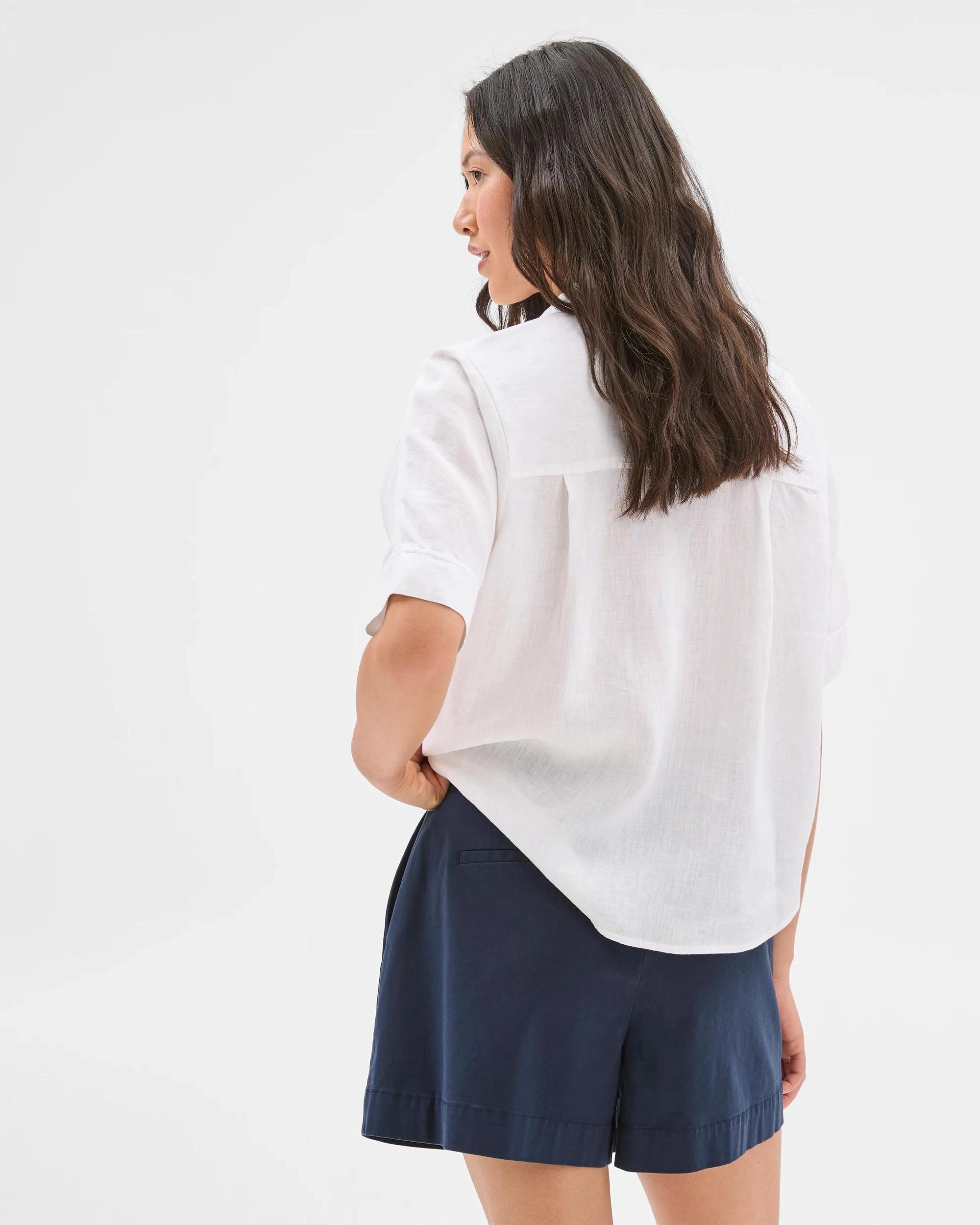 3 Target Australian Cotton Pleat Front Shorts NAVY BLUE, 3 of 7