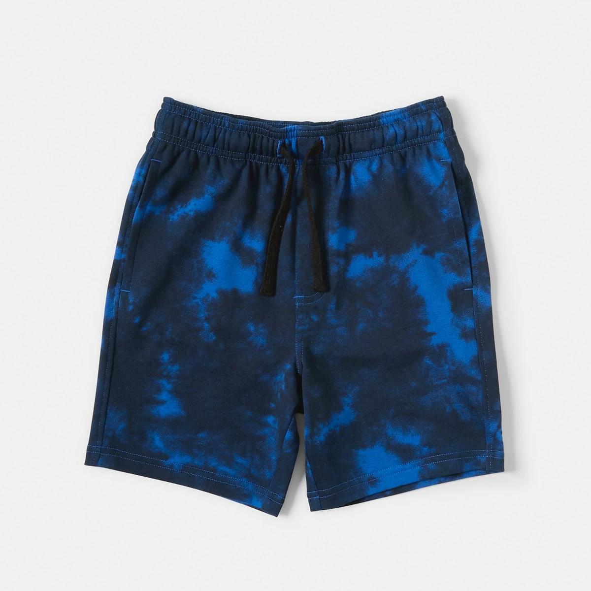 8 All Over Print Knit Shorts Blue Dye, 8 of 9