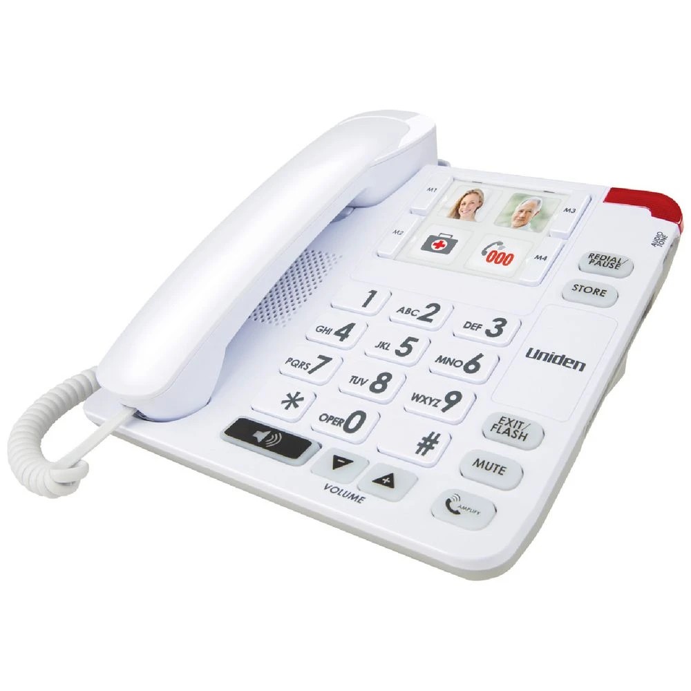 1 Uniden Sight and Sound Enhanced Corded Phone SSE34, 1 of 1