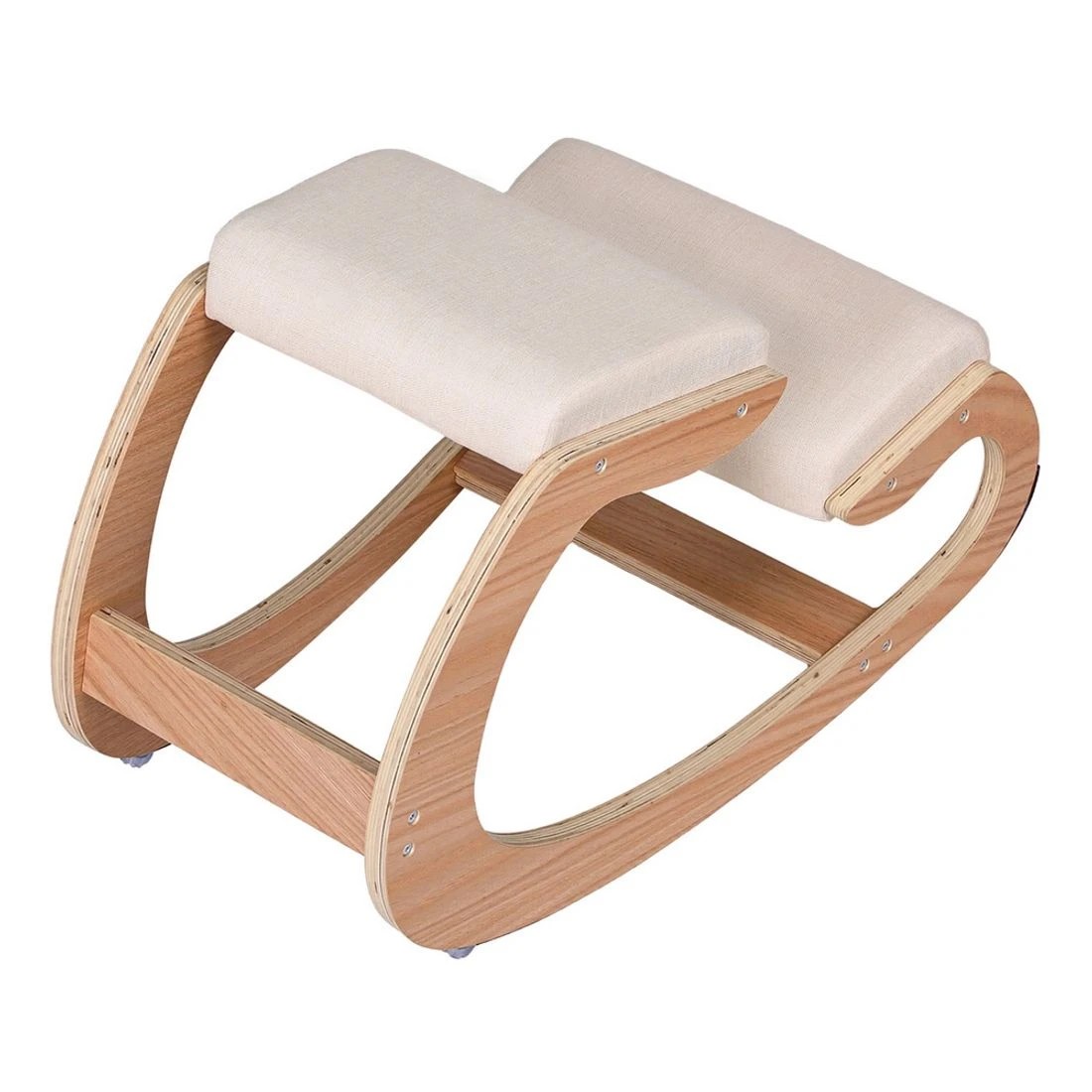 3 Artiss Kneeling Chair Ergonomic Posture Chair with Memory Foam Balance Stool - Beige, 3 of 8