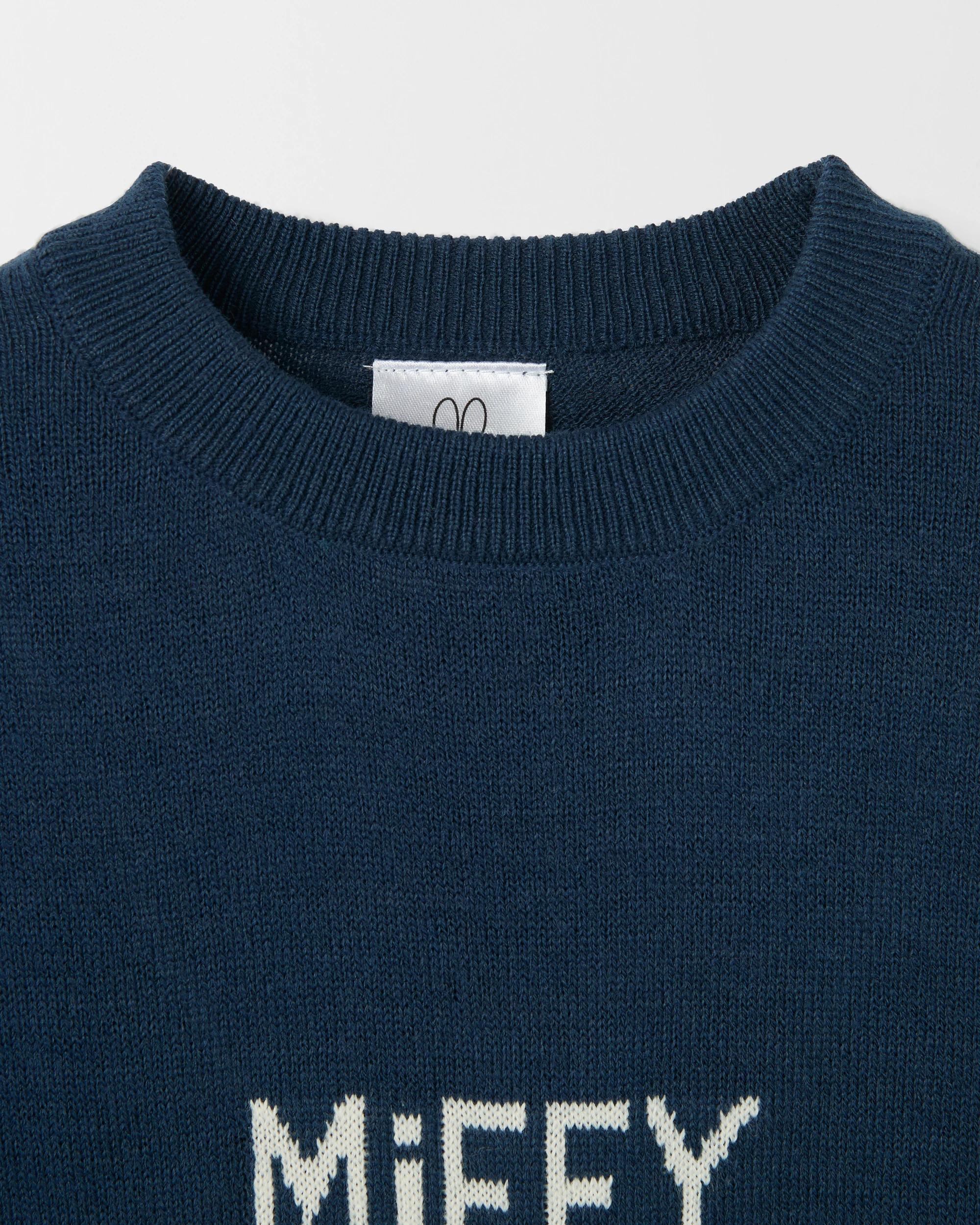 4 Miffy Long Sleeve Crew Neck Sweater NAVY, 4 of 8