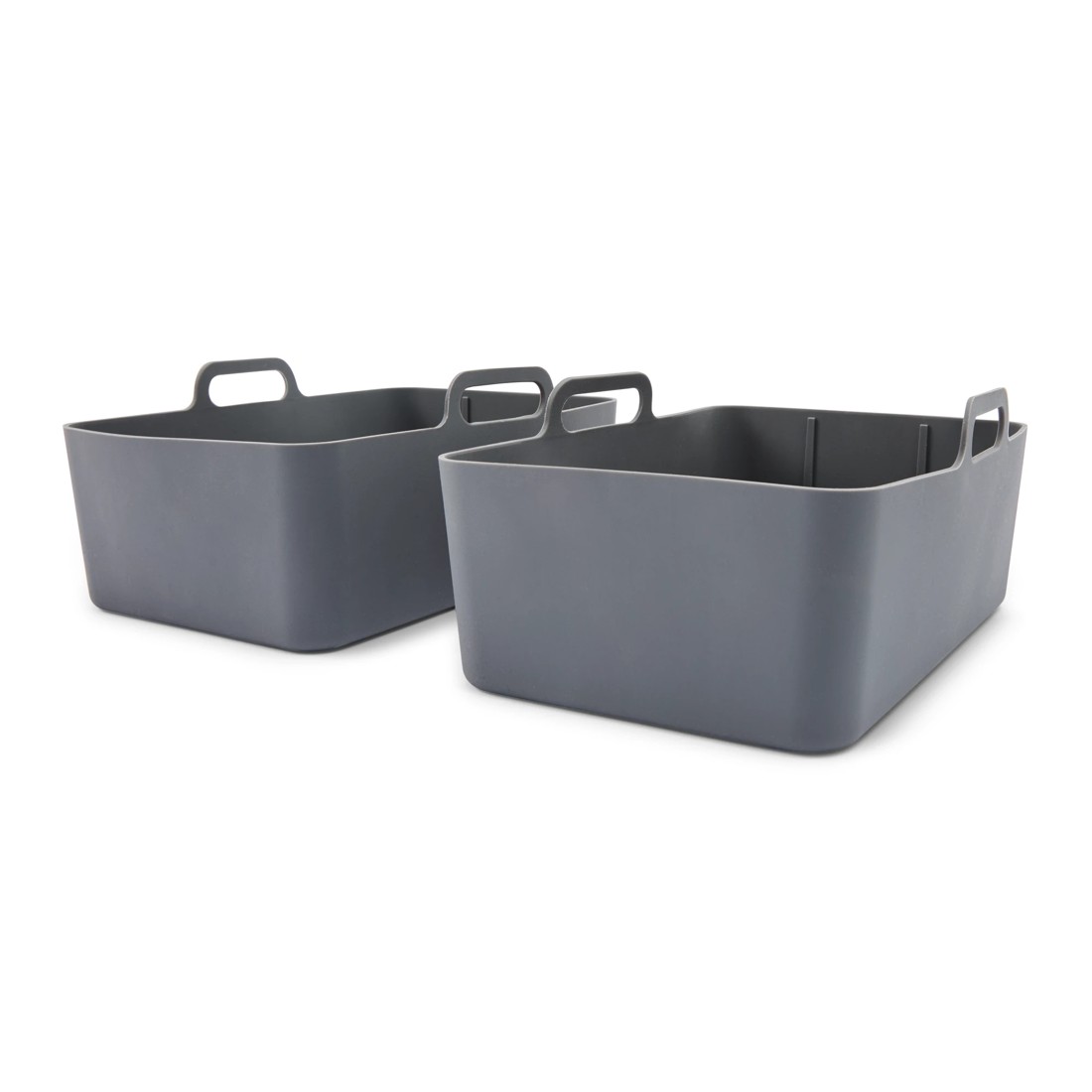 2 2 Pack Silicone Rectangle Air Fryer Trays - Grey, 2 of 10