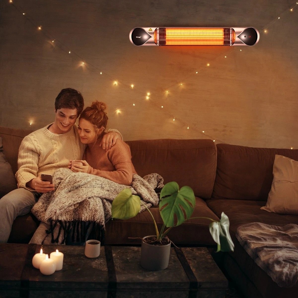3 Maxkon 2500W Carbon Fibre Infrared Heater Instant Heat, 3 of 6
