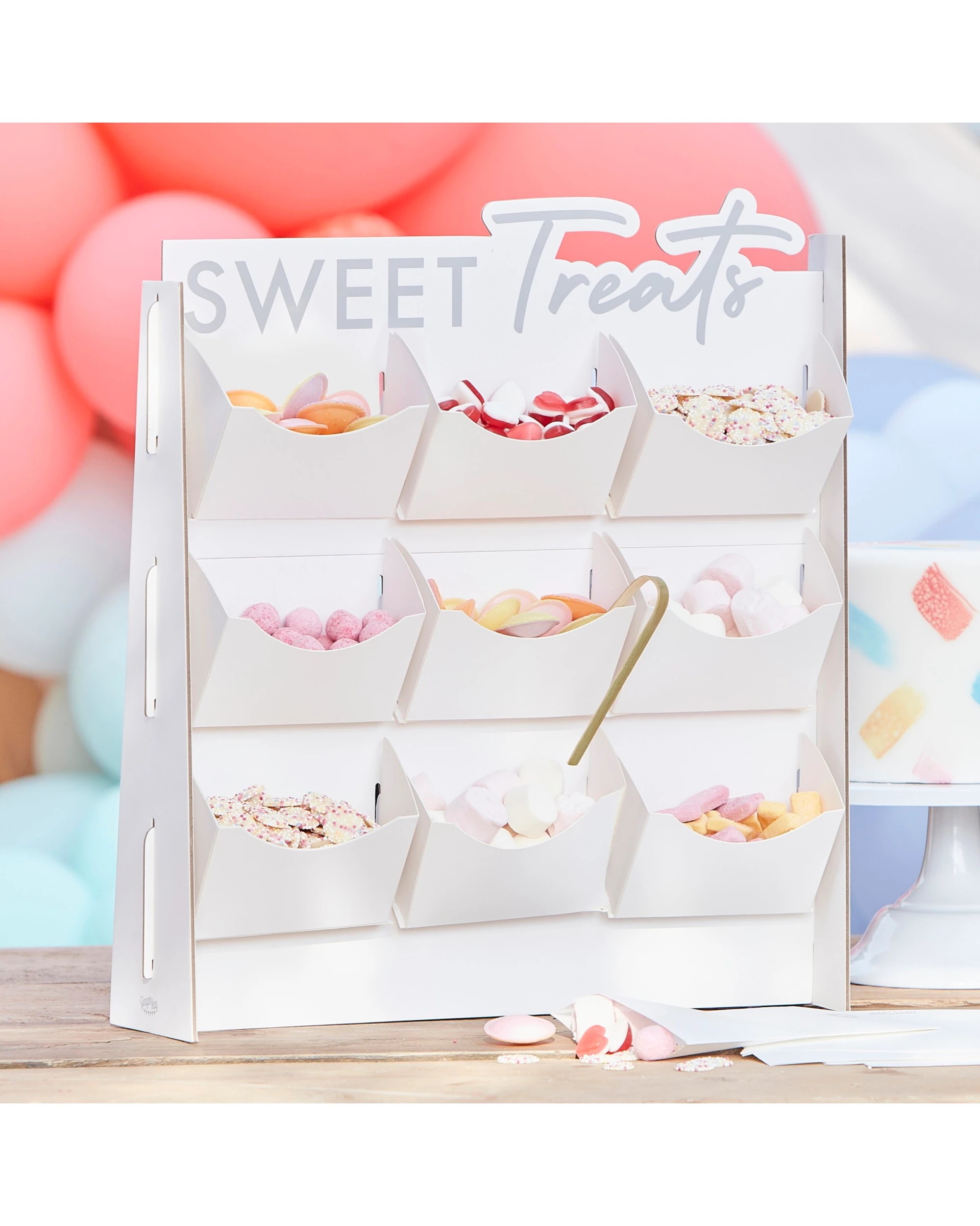 1 Ginger Ray Sweet Treats Pick & Mix Treat Stand - White, 1 of 3