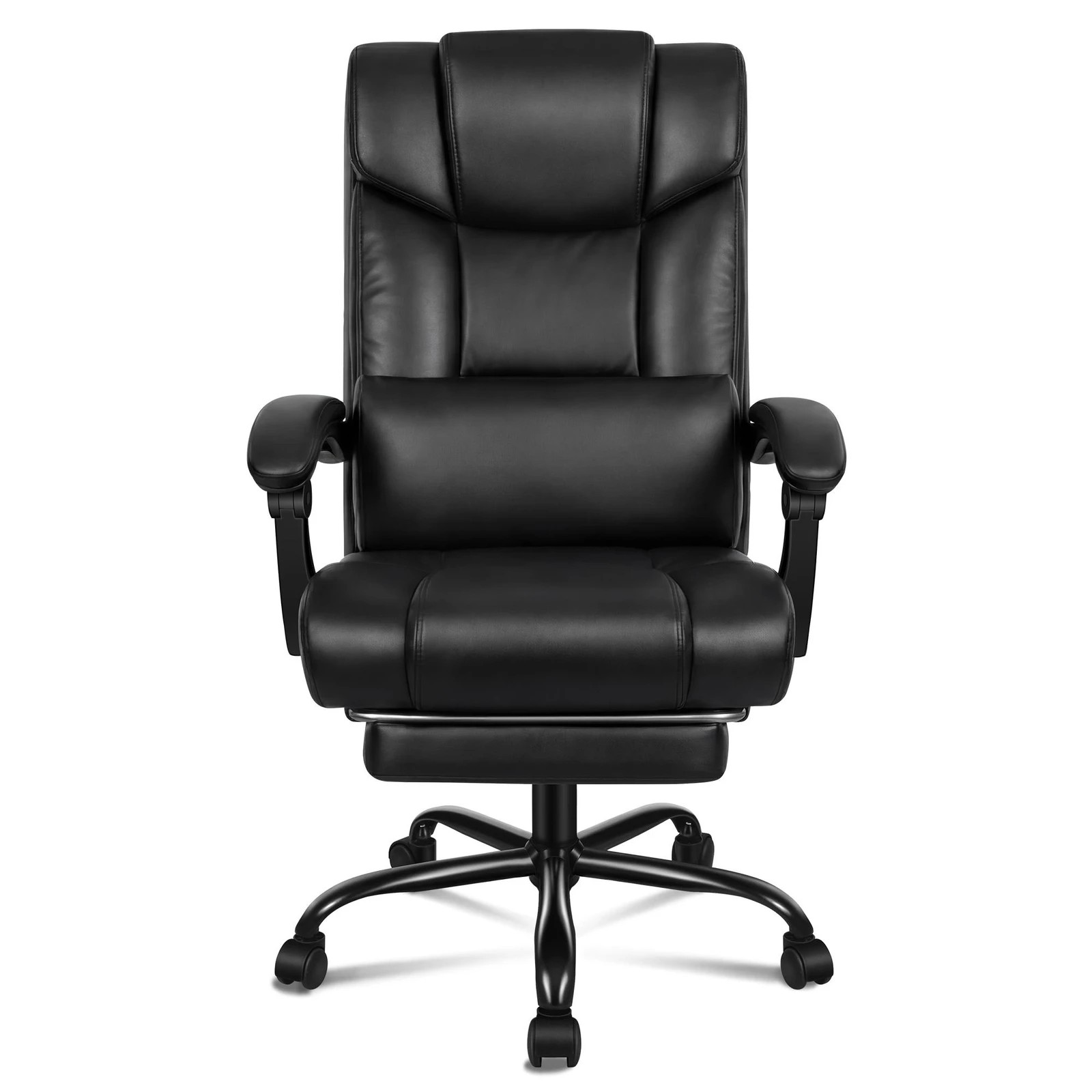 10 Alfordson Office Chair Executive Computer Gaming PU Leather Seat Recliner - Black, 10 of 10