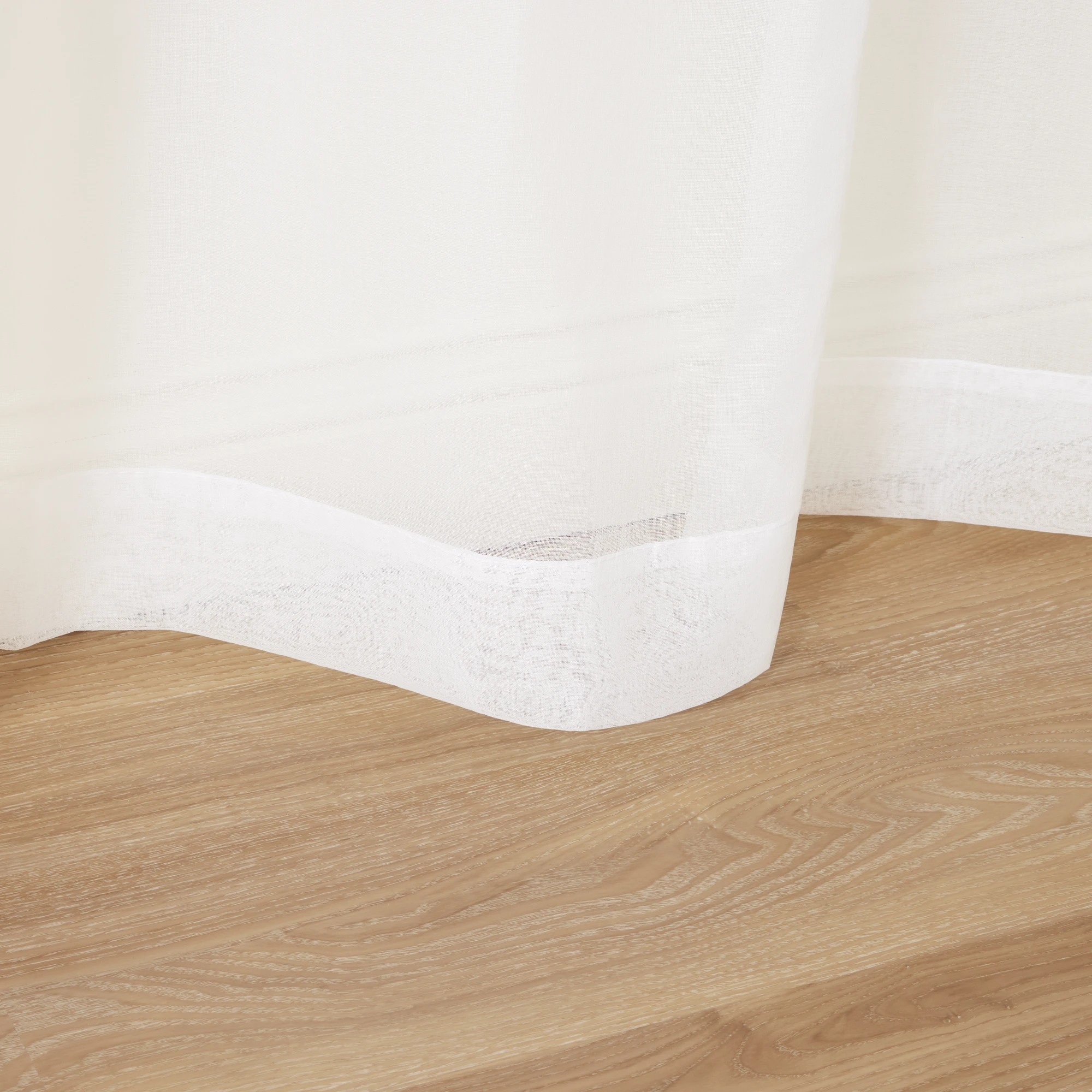 6 Toulouse Voile Tab Top Curtain White, 6 of 7