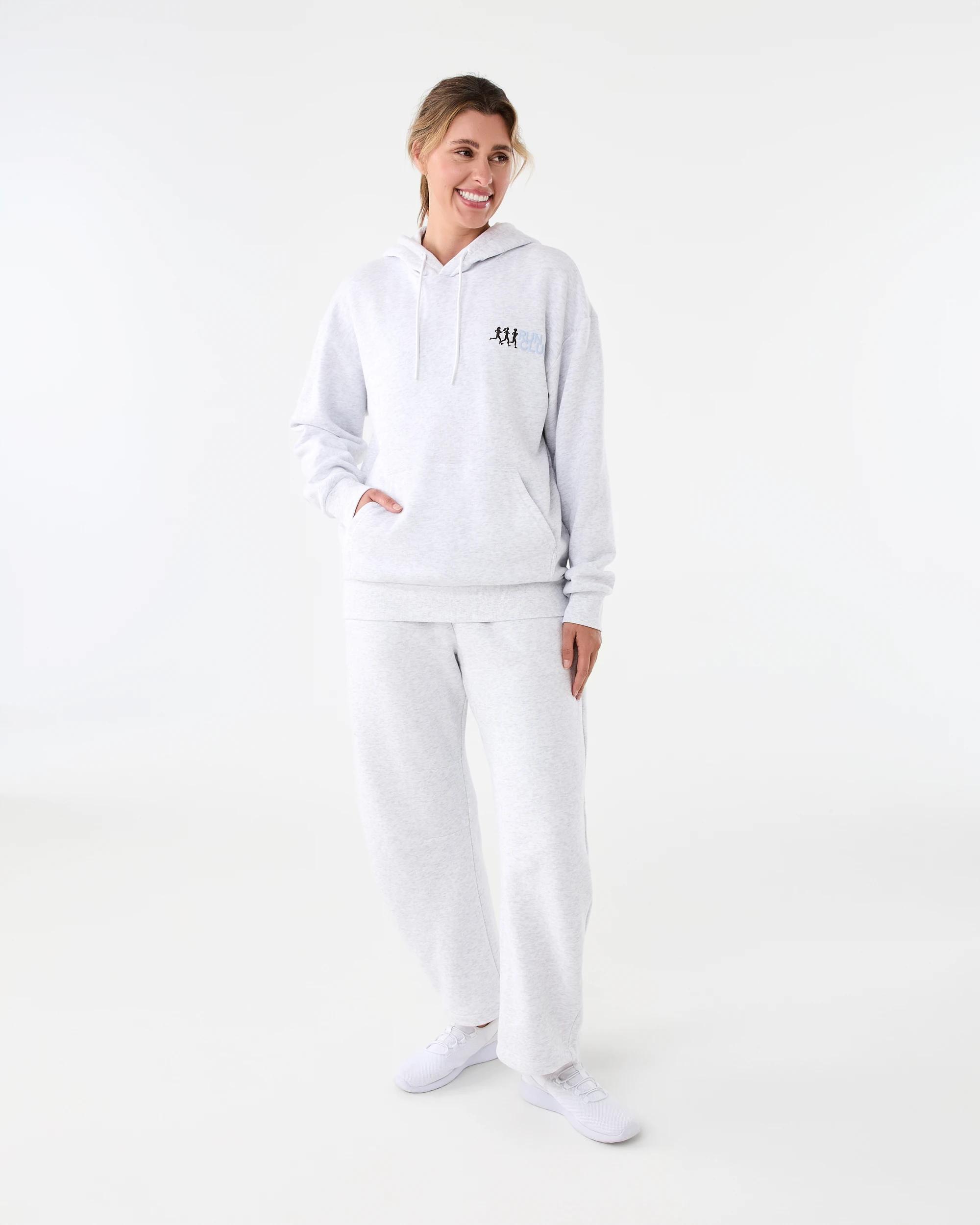 9 Active Womens Graphic Fleece Hoodie Heather, 9 of 9