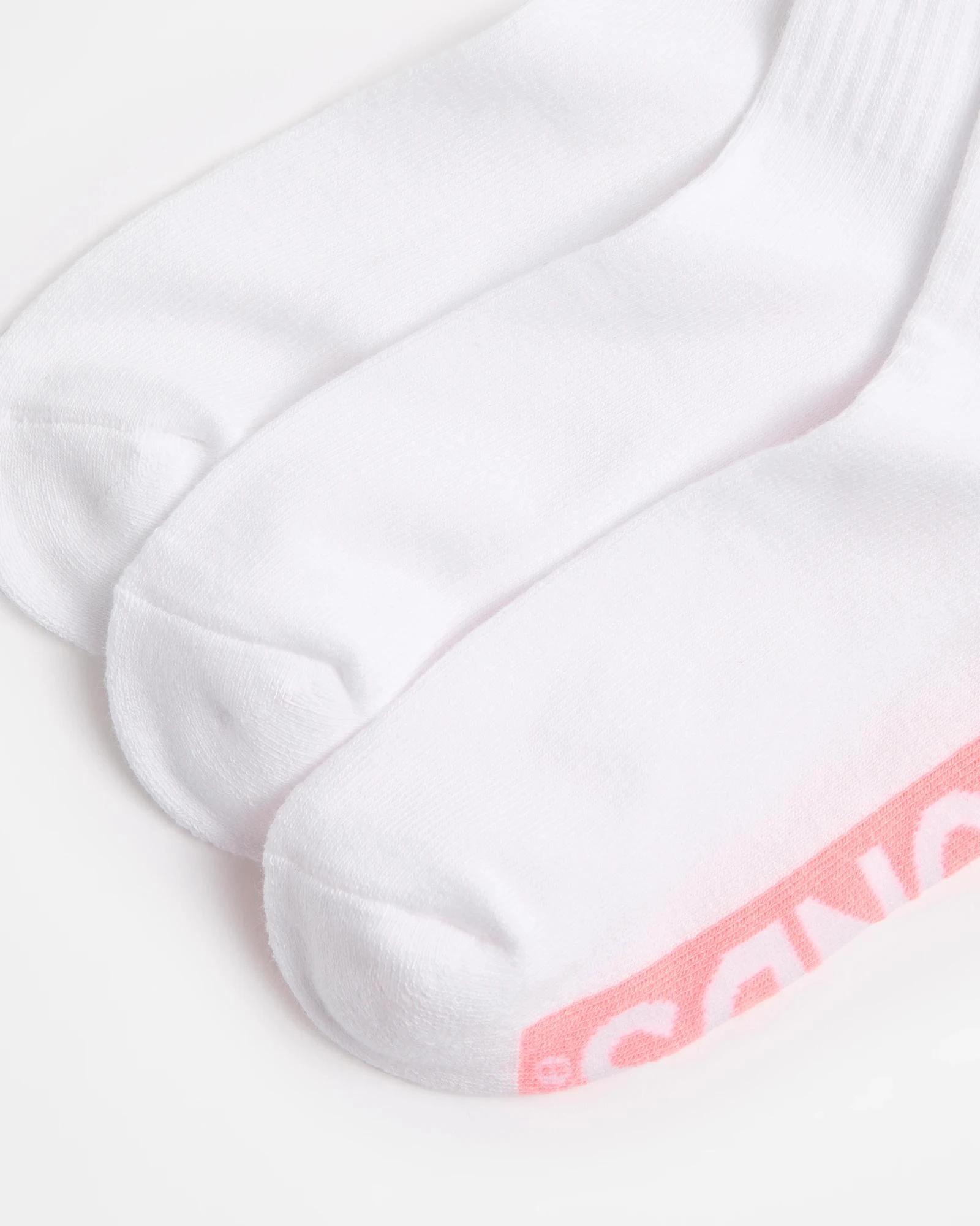 2 Women's Cotton Blend Cushioned Quarter Crew Socks 3 Pack - Bonds WHITE, 2 of 3