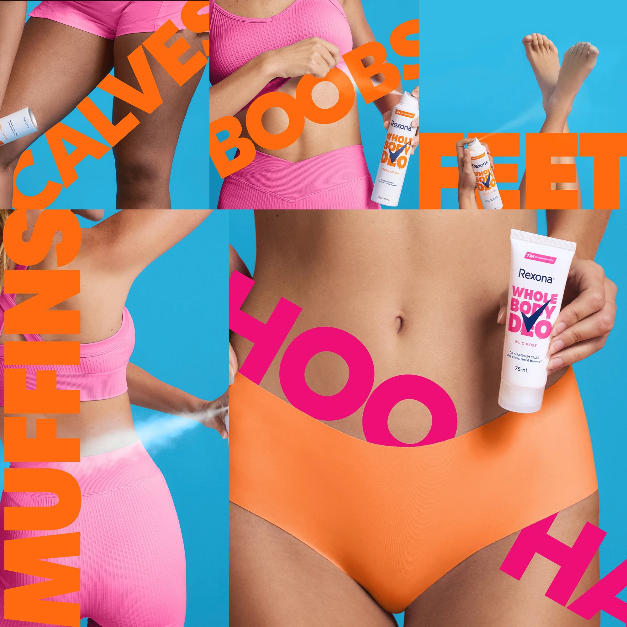 4 Rexona Whole Body Deo 230ml - Wild Rose, 4 of 6