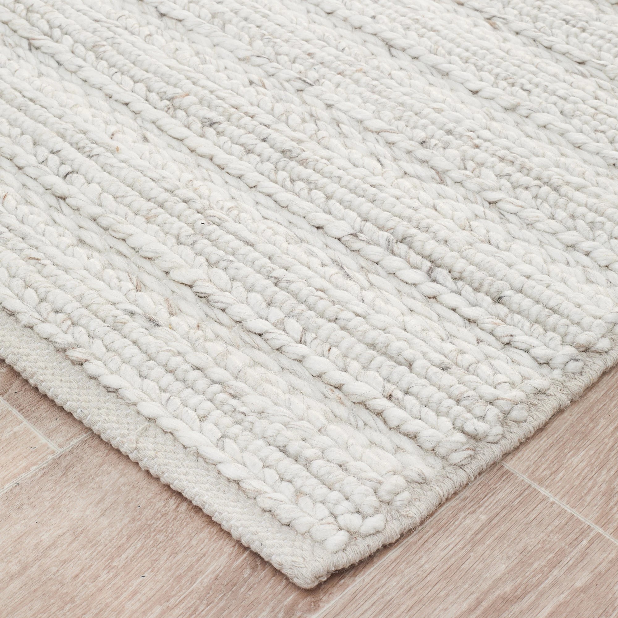 3 Common Ground Rugs Meadow 801 400x300cm - Extra Extra Large Floor Rug - White, 3 of 7