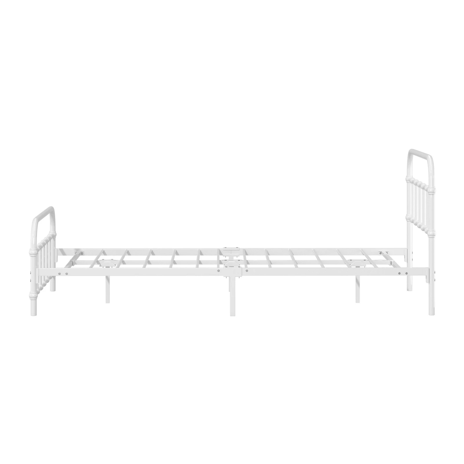 8 Oikiture Bed Frame Metal Bed Base King Single Size Bed Platform
 - White, 8 of 9