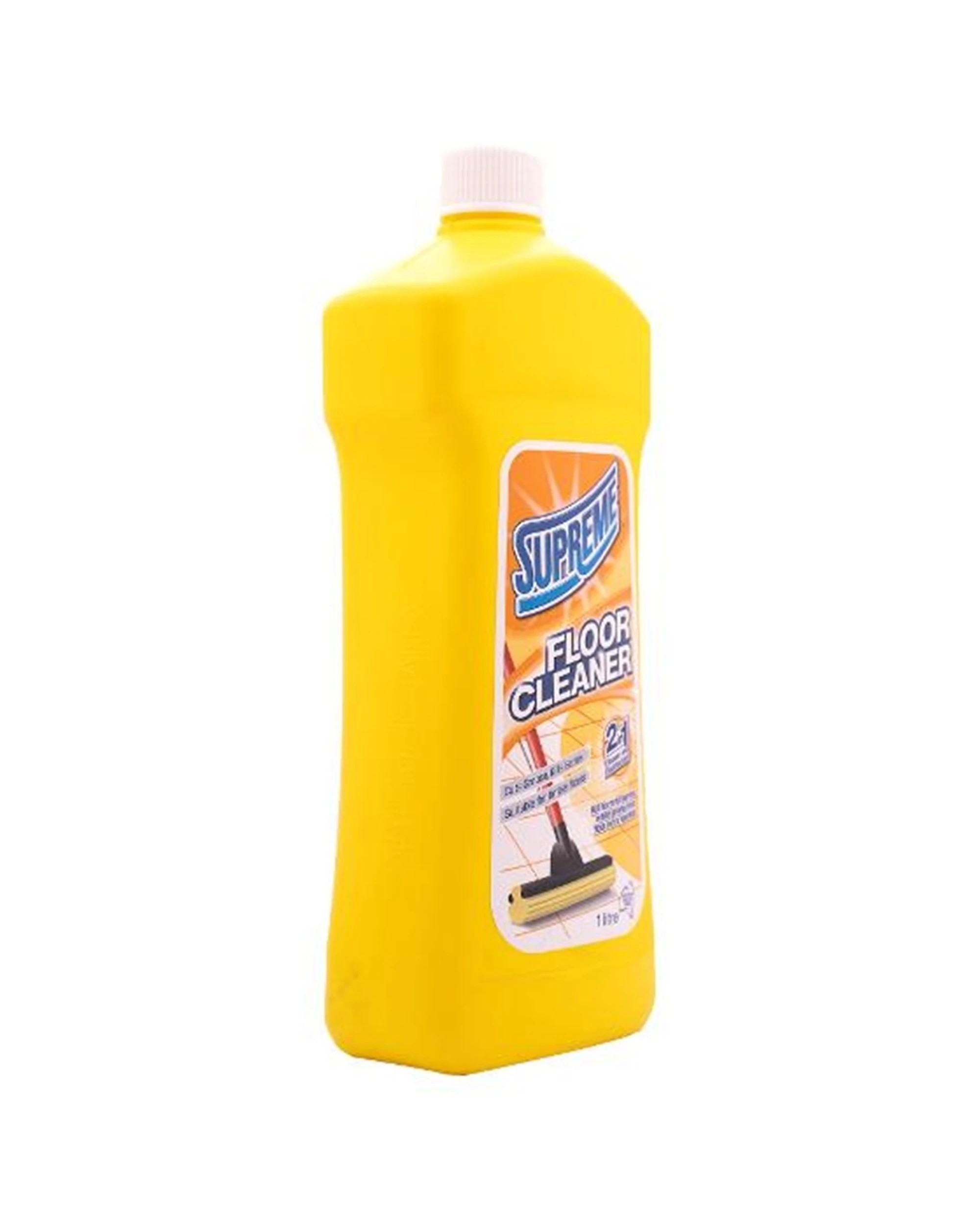 3 Supreme 8PK 2-in-1 All Hard Floor Cleaner And Disinfectant Liquid 1L - Yellow, 3 of 4