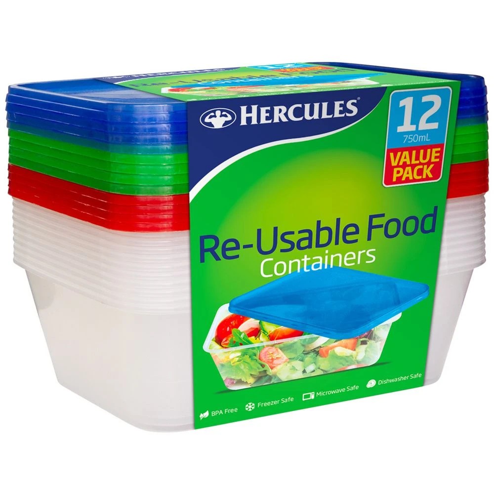 1 Hercules Takeaway Containers 12 Pack, 1 of 1