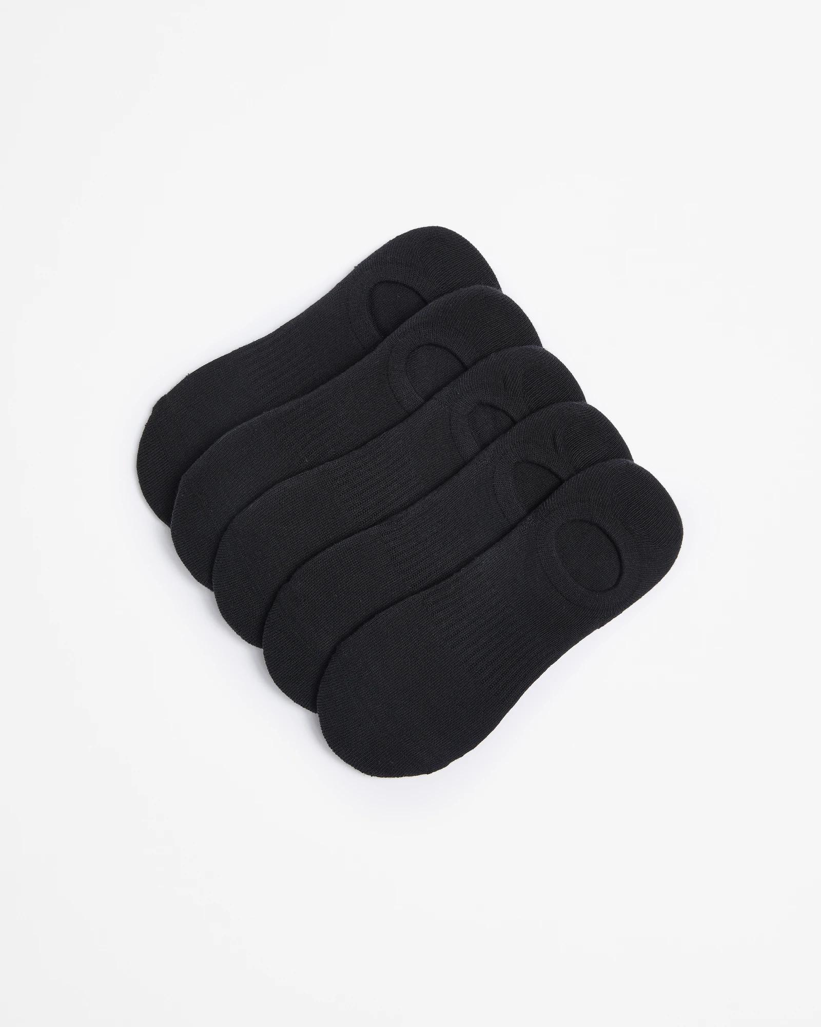 1 5 Pack No Show Socks - Maxx BLACK, 1 of 3