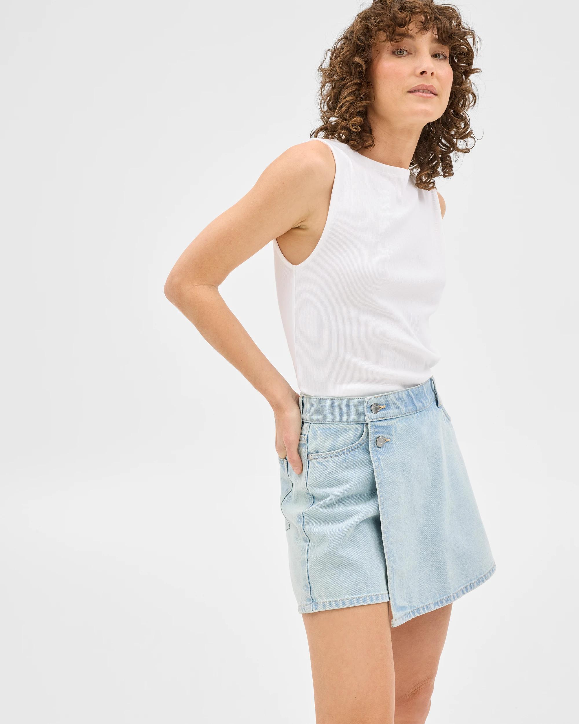 3 Target Denim Skort ICE BLUE, 3 of 6