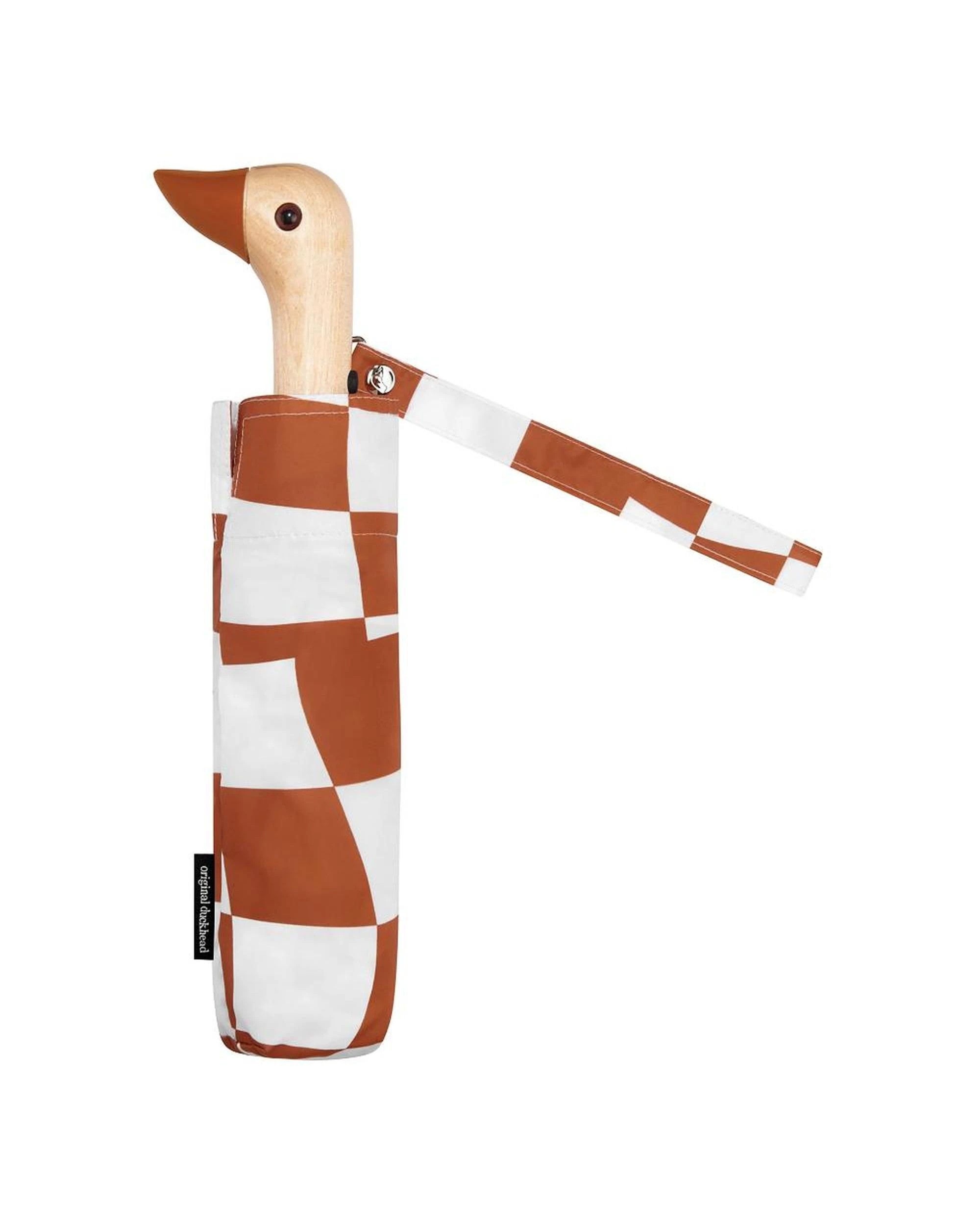 1 Original Duckhead Duck Umbrella Compact  Peanut Butter Checks  5 x 7 x 35cm, 1 of 5