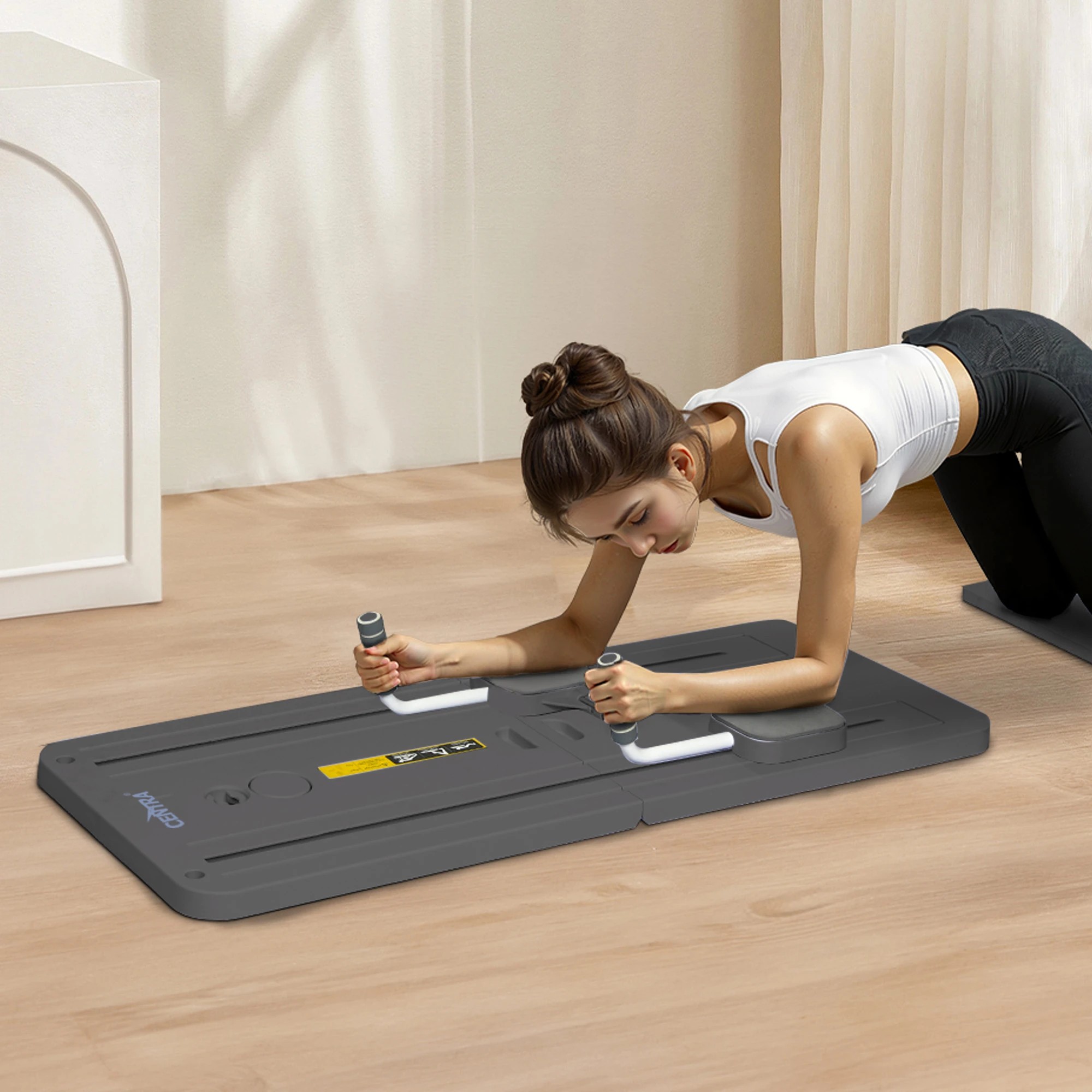 7 Centra Pilates Reformer Board Foldable Core & Abdominal Workout for Home Gym, 7 of 9