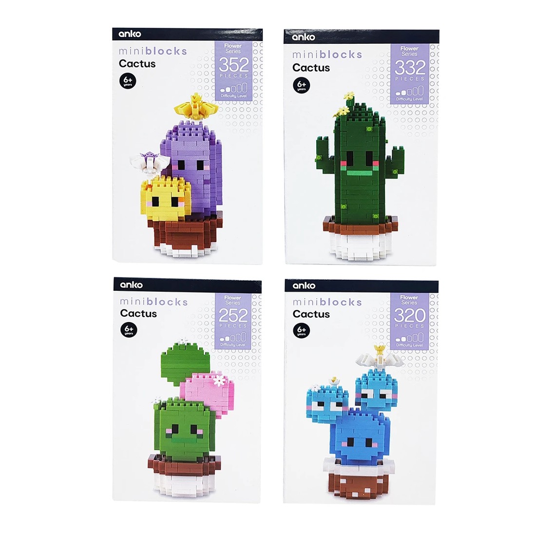 1 Mini Blocks Flower Series: Cactus - Assorted, 1 of 10