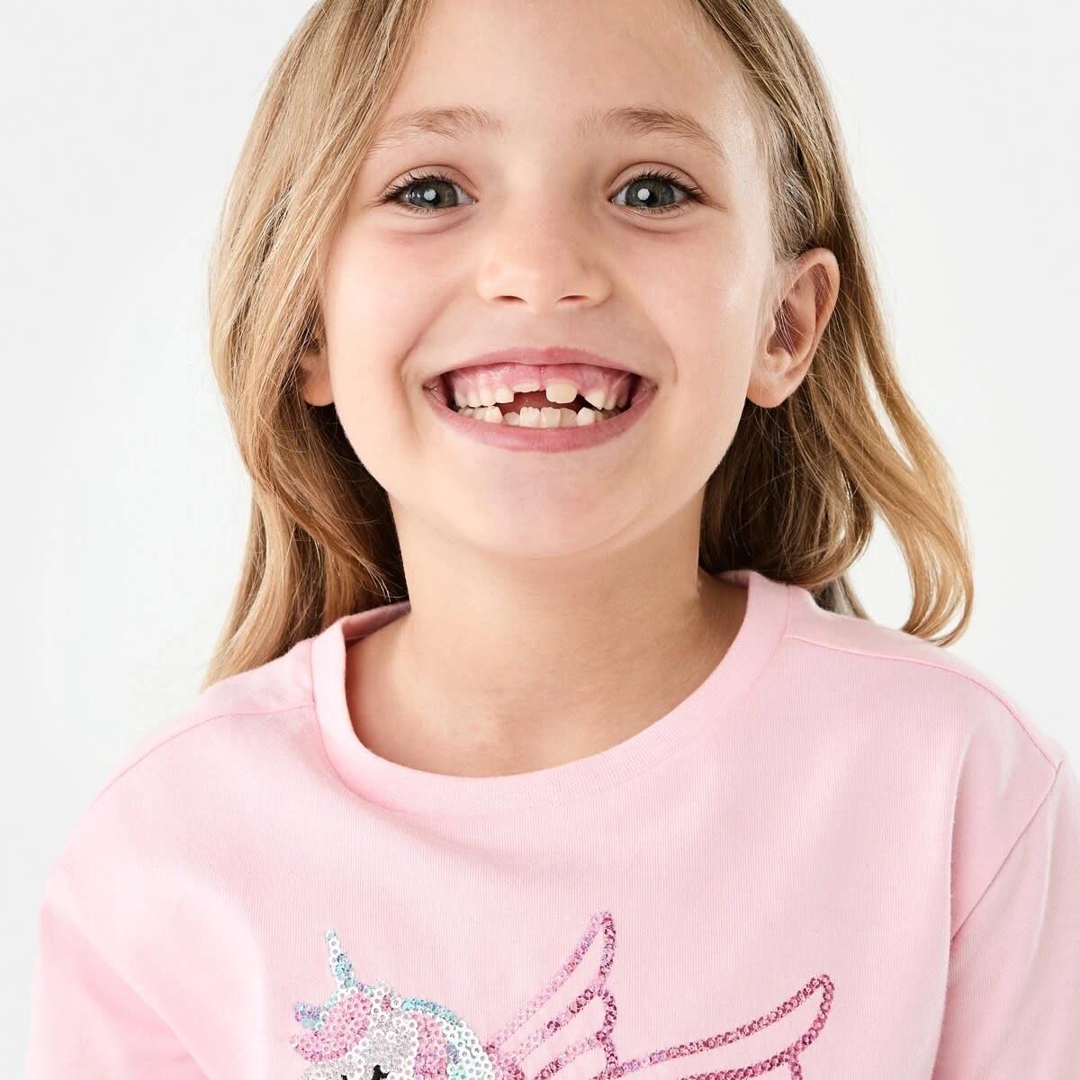 3 Short Sleeve Sequin T-shirt Unicorn, 3 of 8